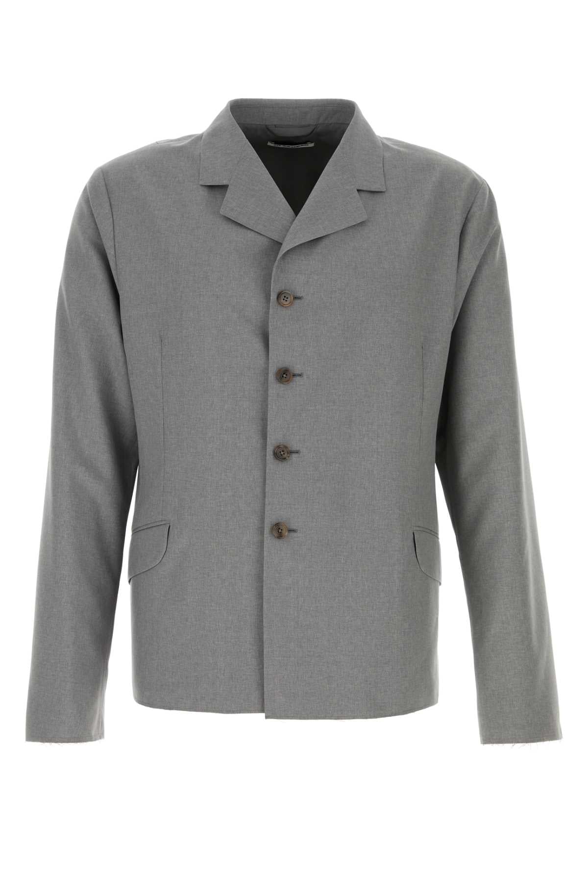 Jil Sander Men Grey Wool Blazer JIL SANDER