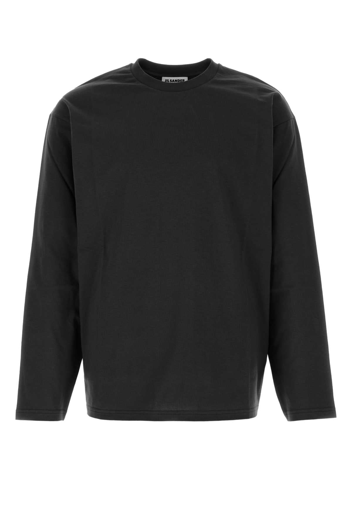 Jil Sander Men Slate Cotton T-Shirt JIL SANDER