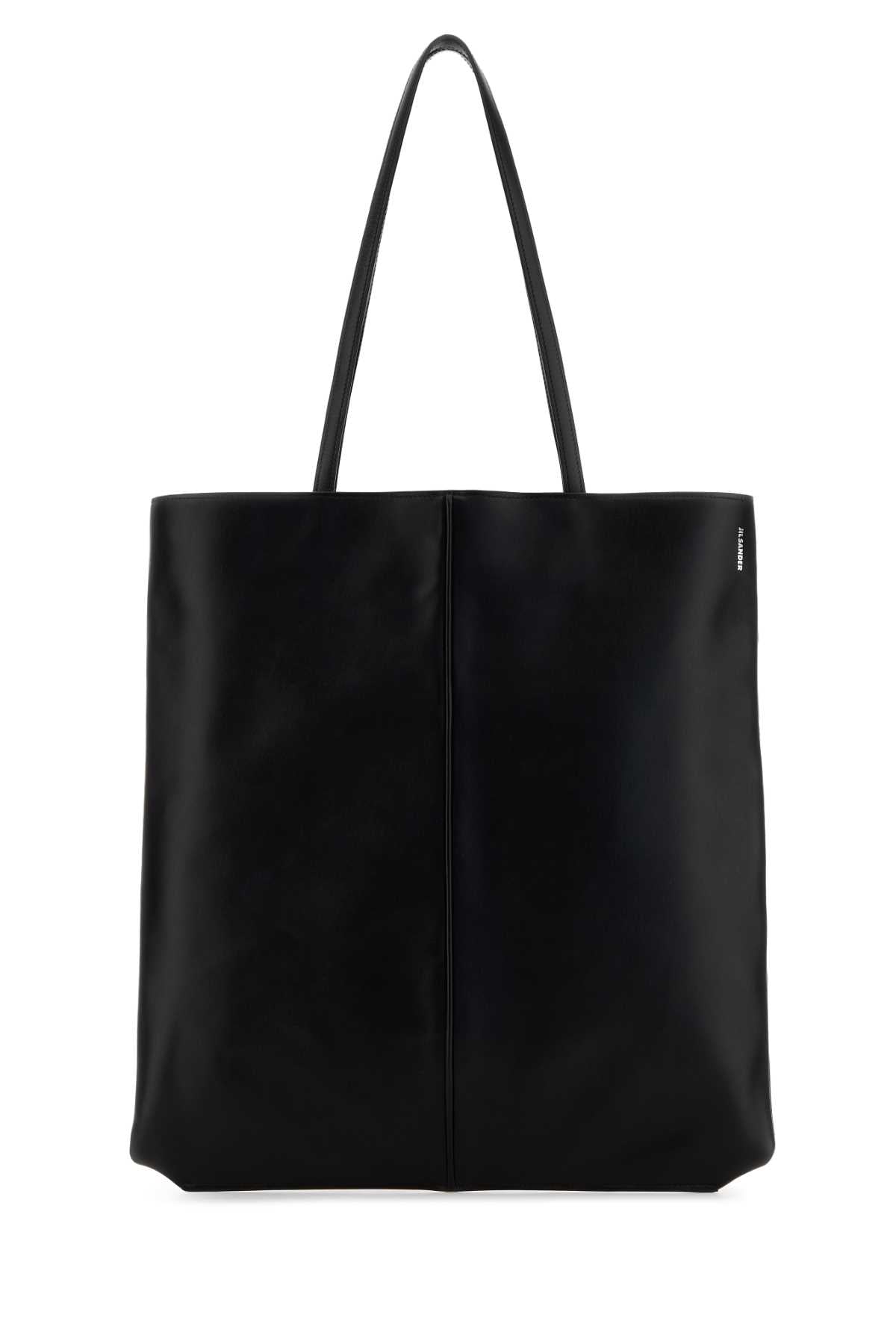 Jil Sander Men Black Leather Linea Shopping Bag JIL SANDER