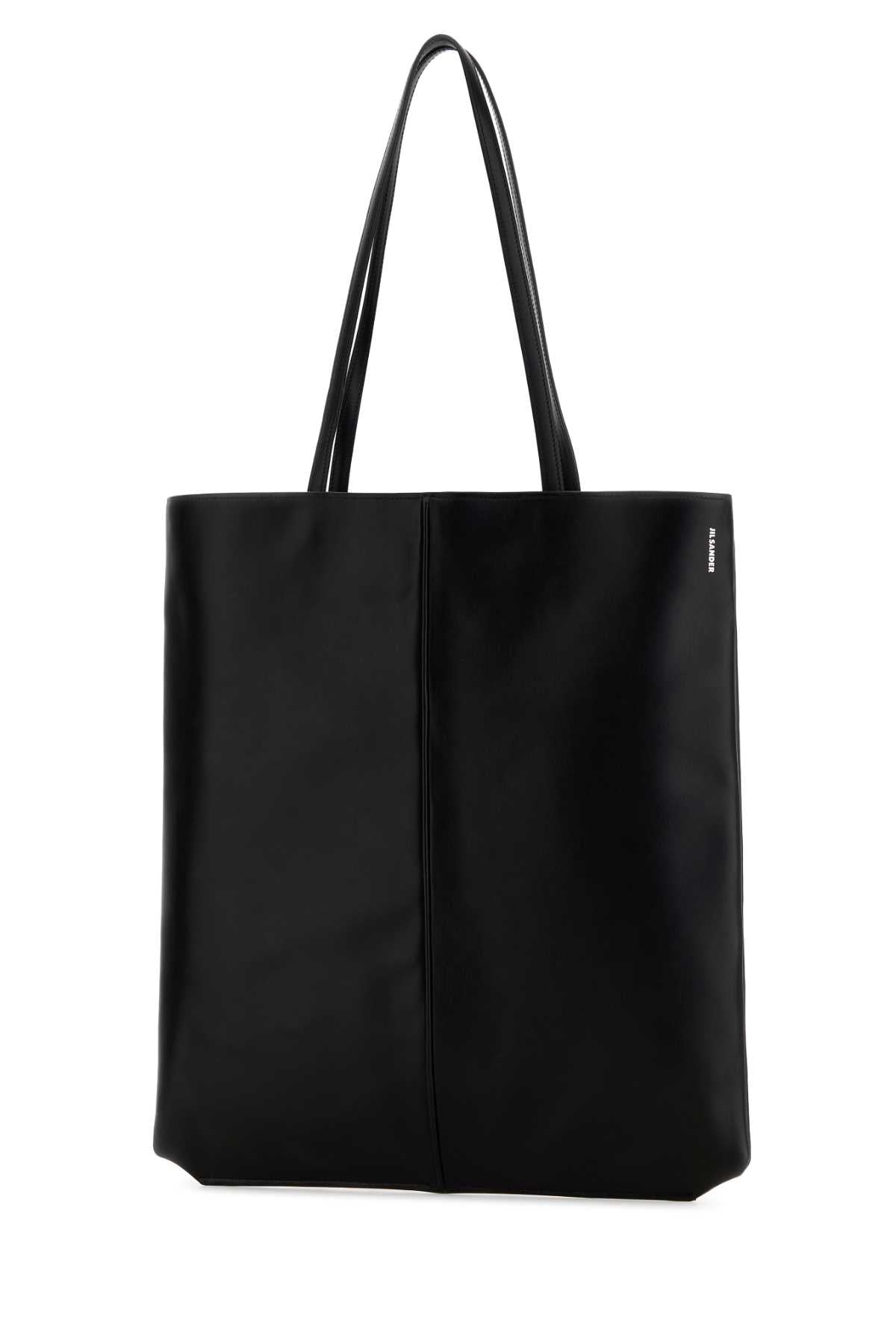 Jil Sander Men Black Leather Linea Shopping Bag JIL SANDER
