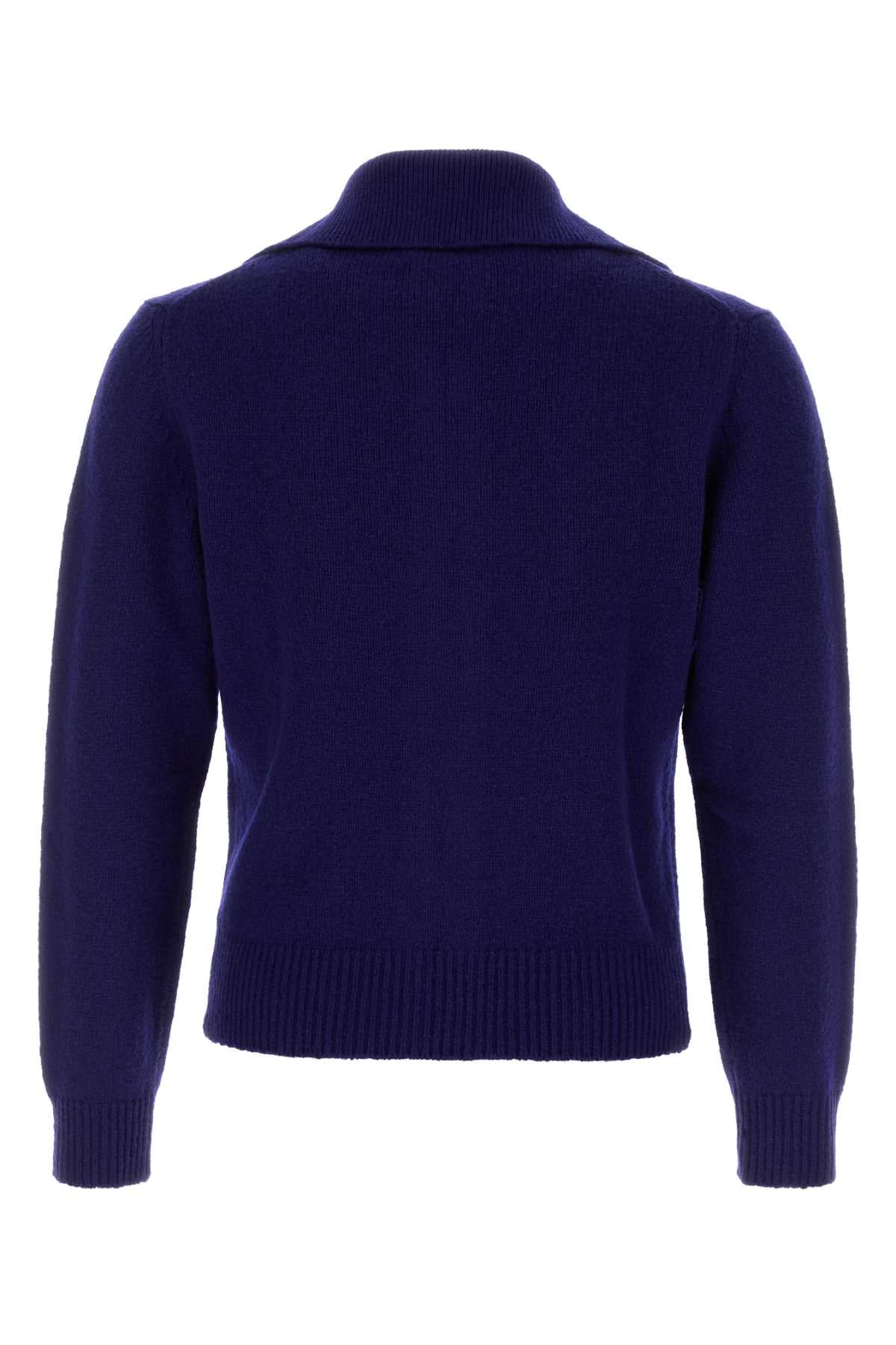 Jil Sander Men Blue Wool Blend Cardigan JIL SANDER