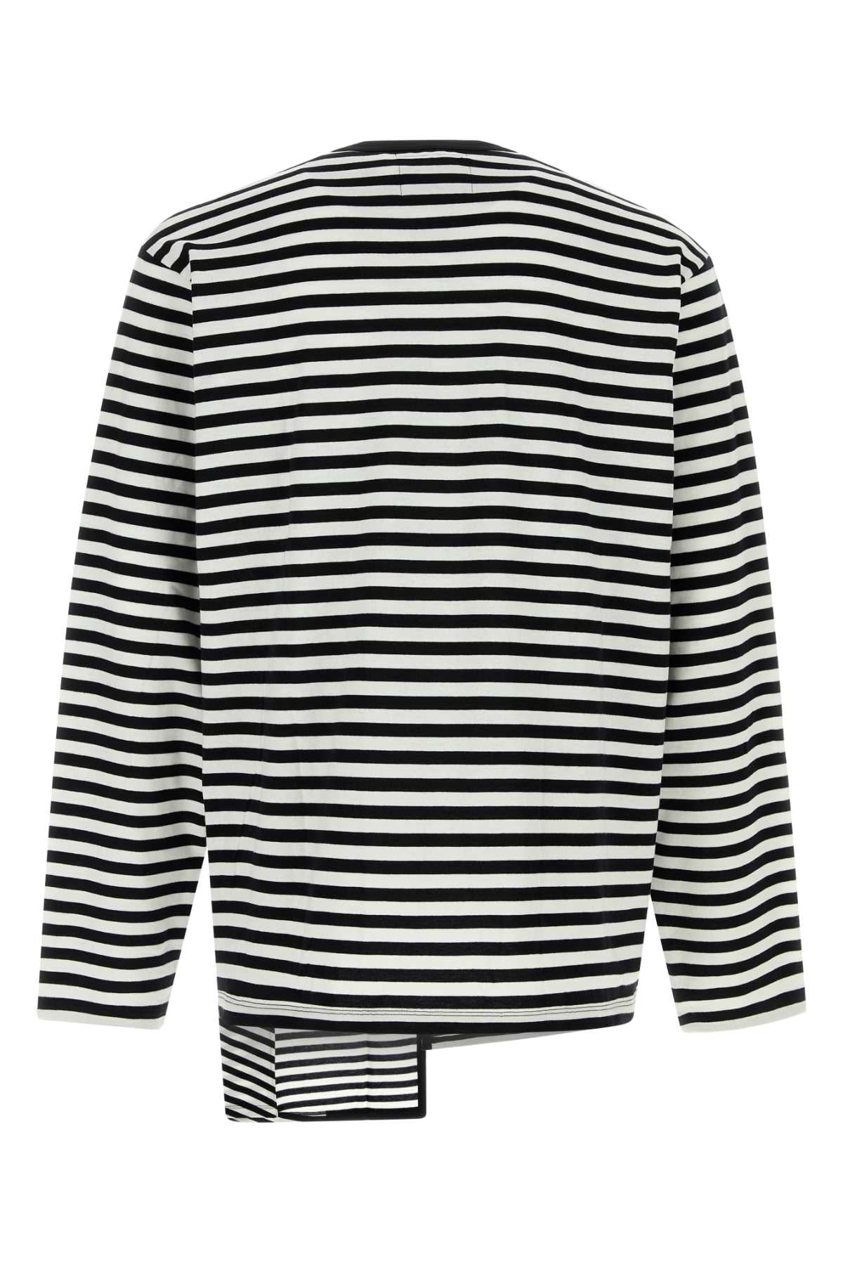 Yohji Yamamoto Men Embroidered Cotton T-Shirt YOHJI YAMAMOTO