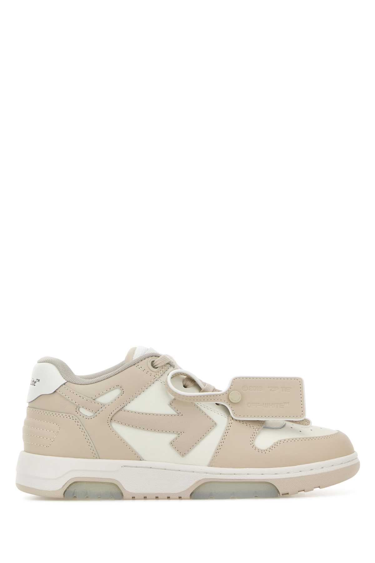 Off White Women Two-Tone Leather Out Of Office Sneakers OFF-WHITE