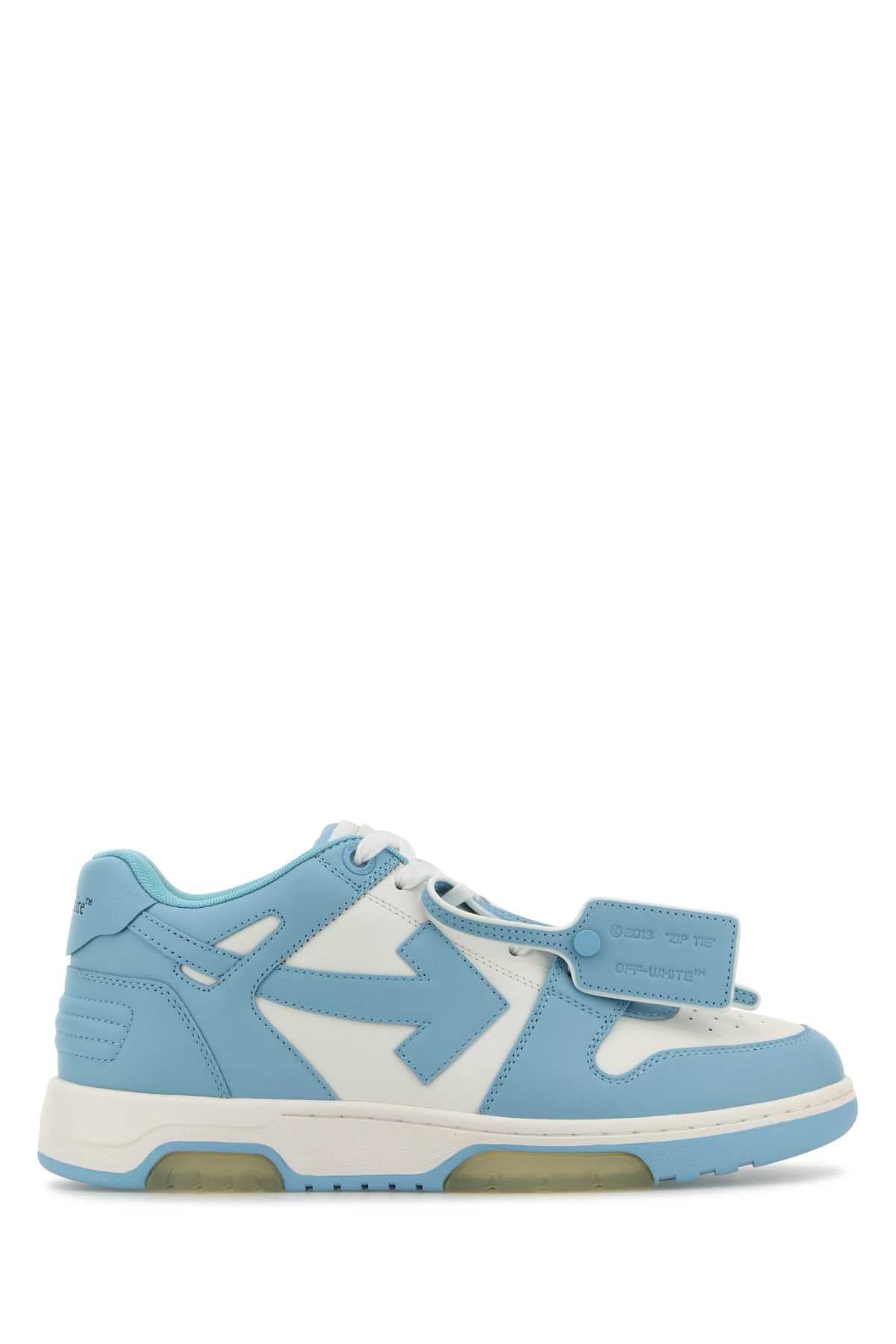 Off White Men Two-Tone Leather Out Of Office Sneakers OFF-WHITE