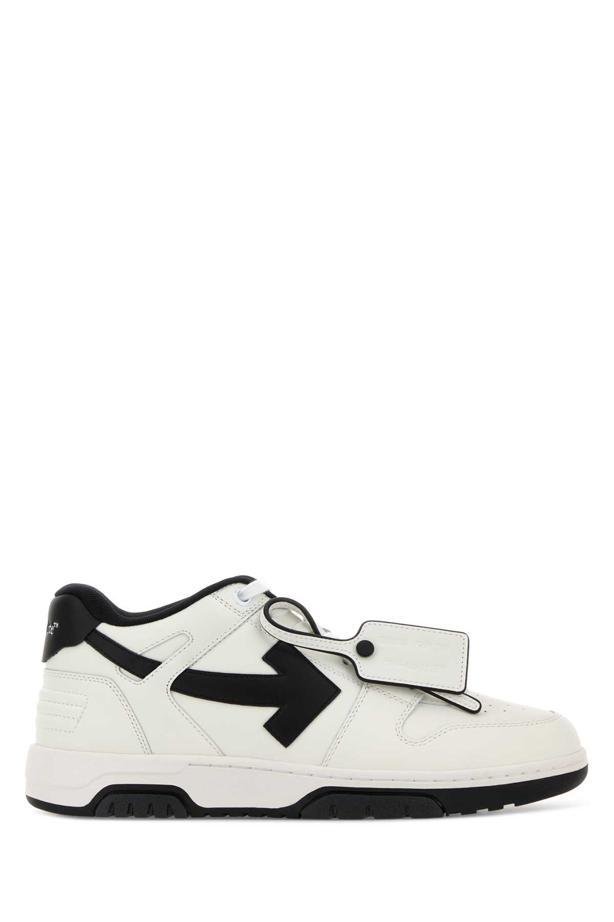 Off White Men White Leather Out Of Office Sneakers OFF-WHITE