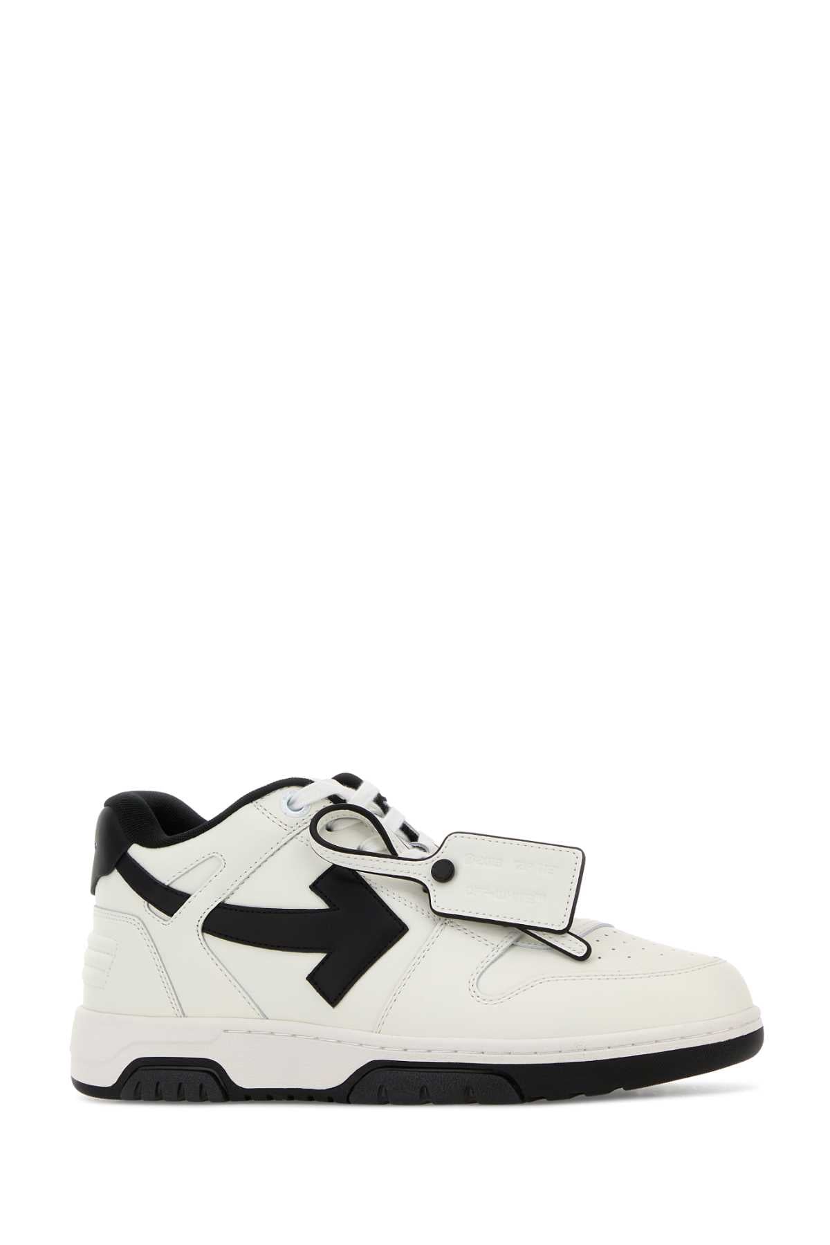 Off White Men White Leather Out Of Office Sneakers OFF-WHITE