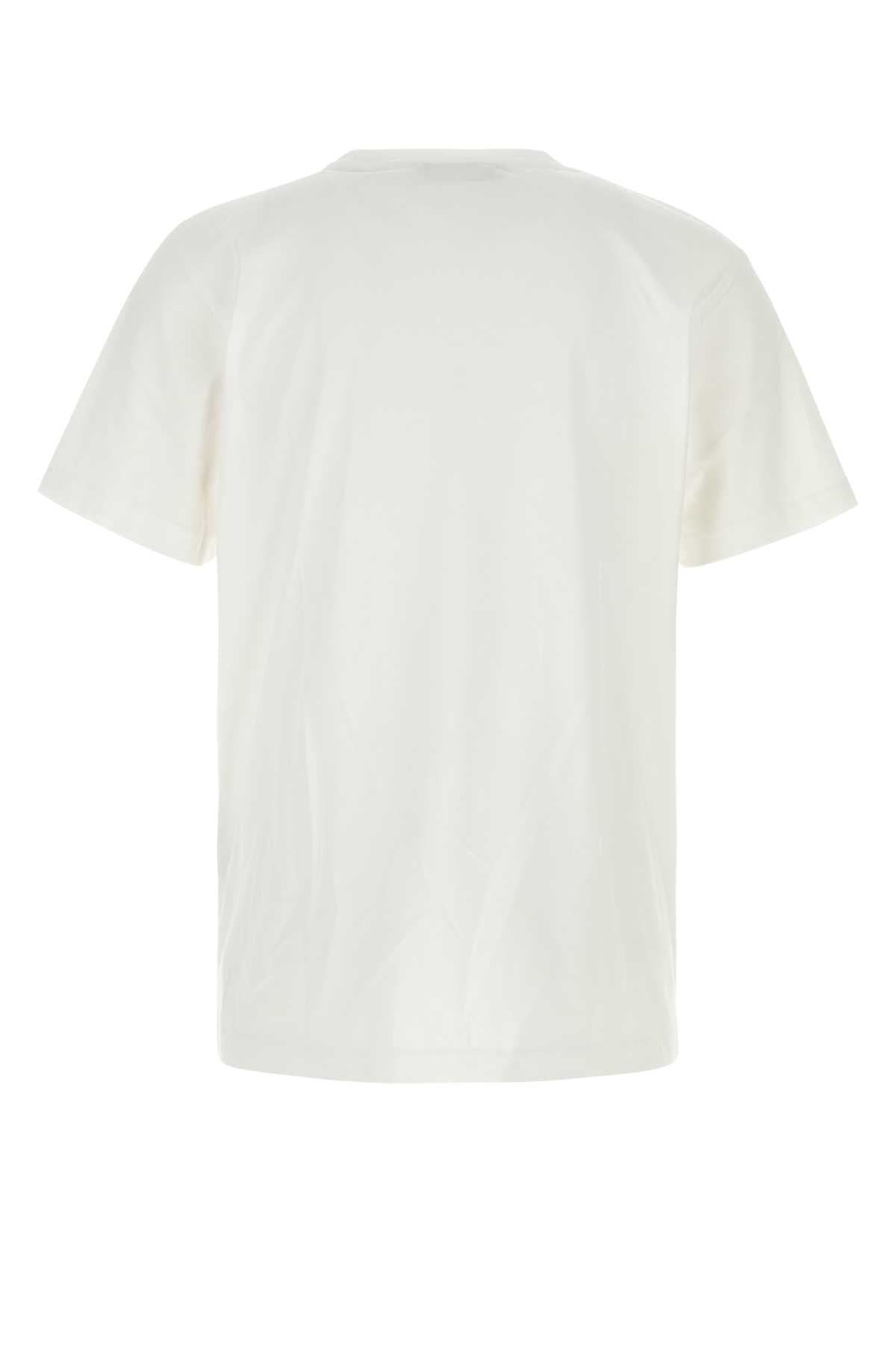 Off White Men White Cotton T-Shirt OFF-WHITE
