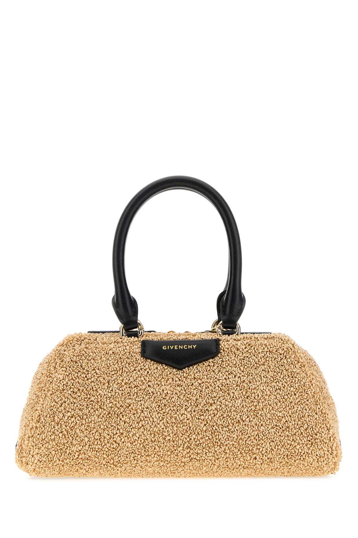 Givenchy Women Raffia Mini Antigona East-West Handbag GIVENCHY