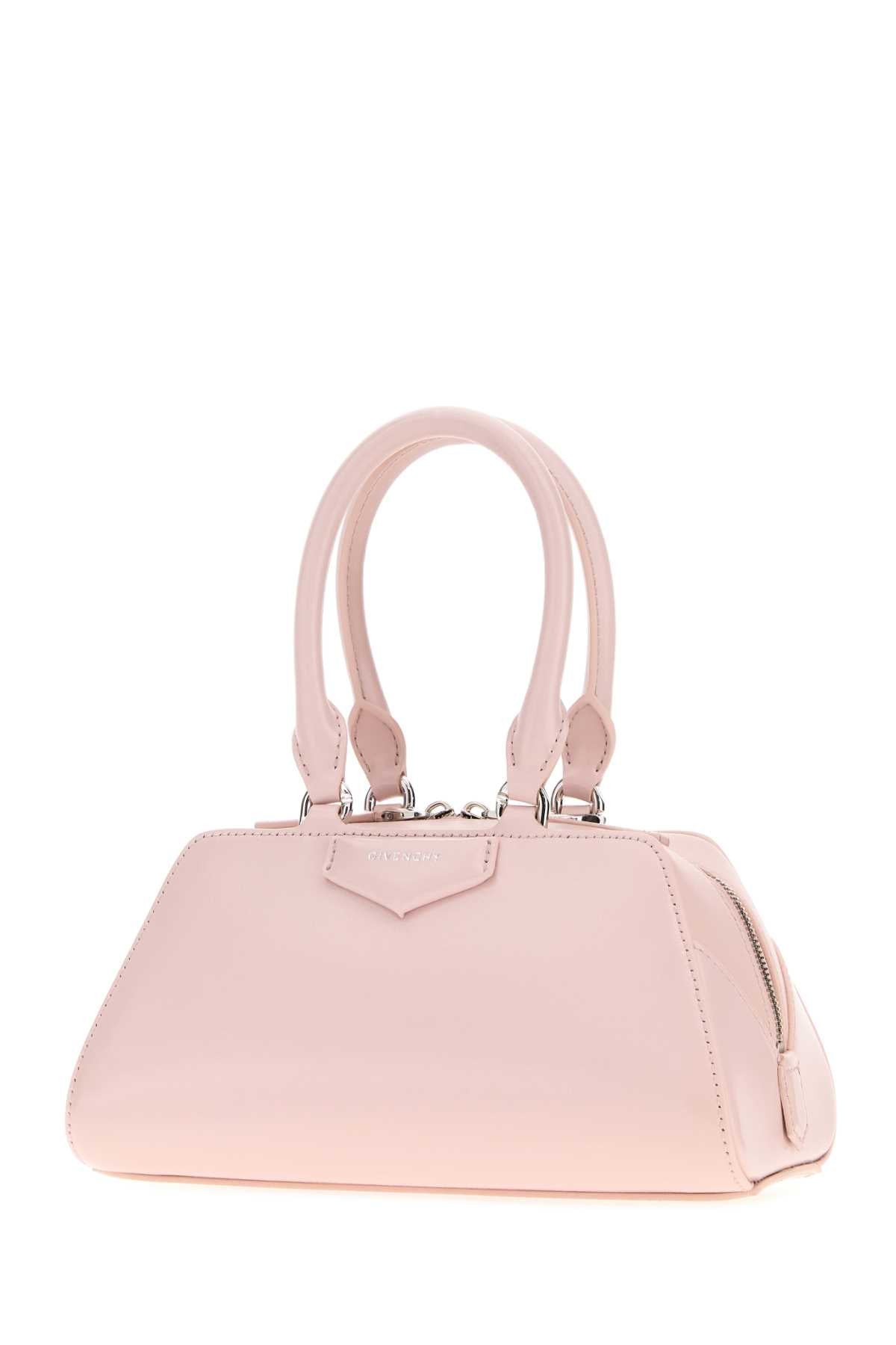 Givenchy Women Pastel Pink Leather Mini Antigona East-West Handbag GIVENCHY