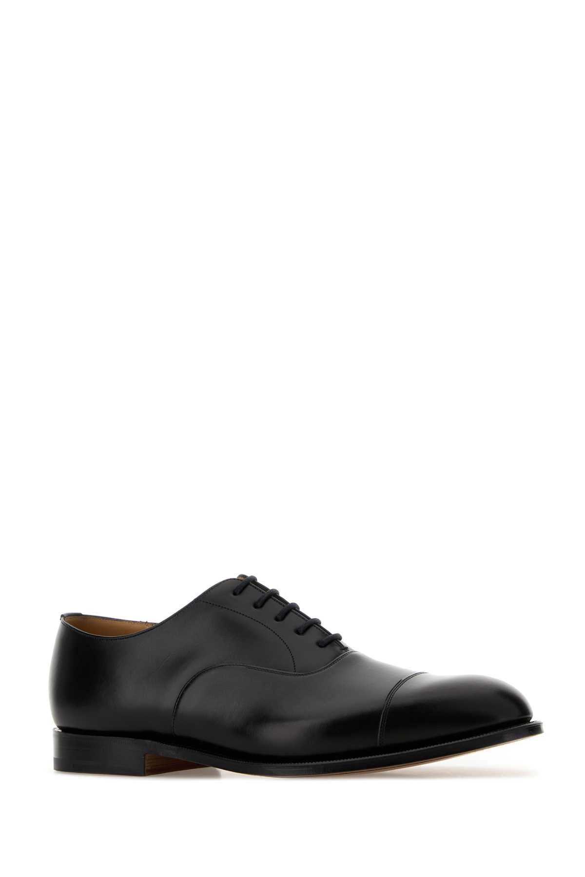 Church's Men Black Leather Consul Lace-Up Shoes CHURCH'S