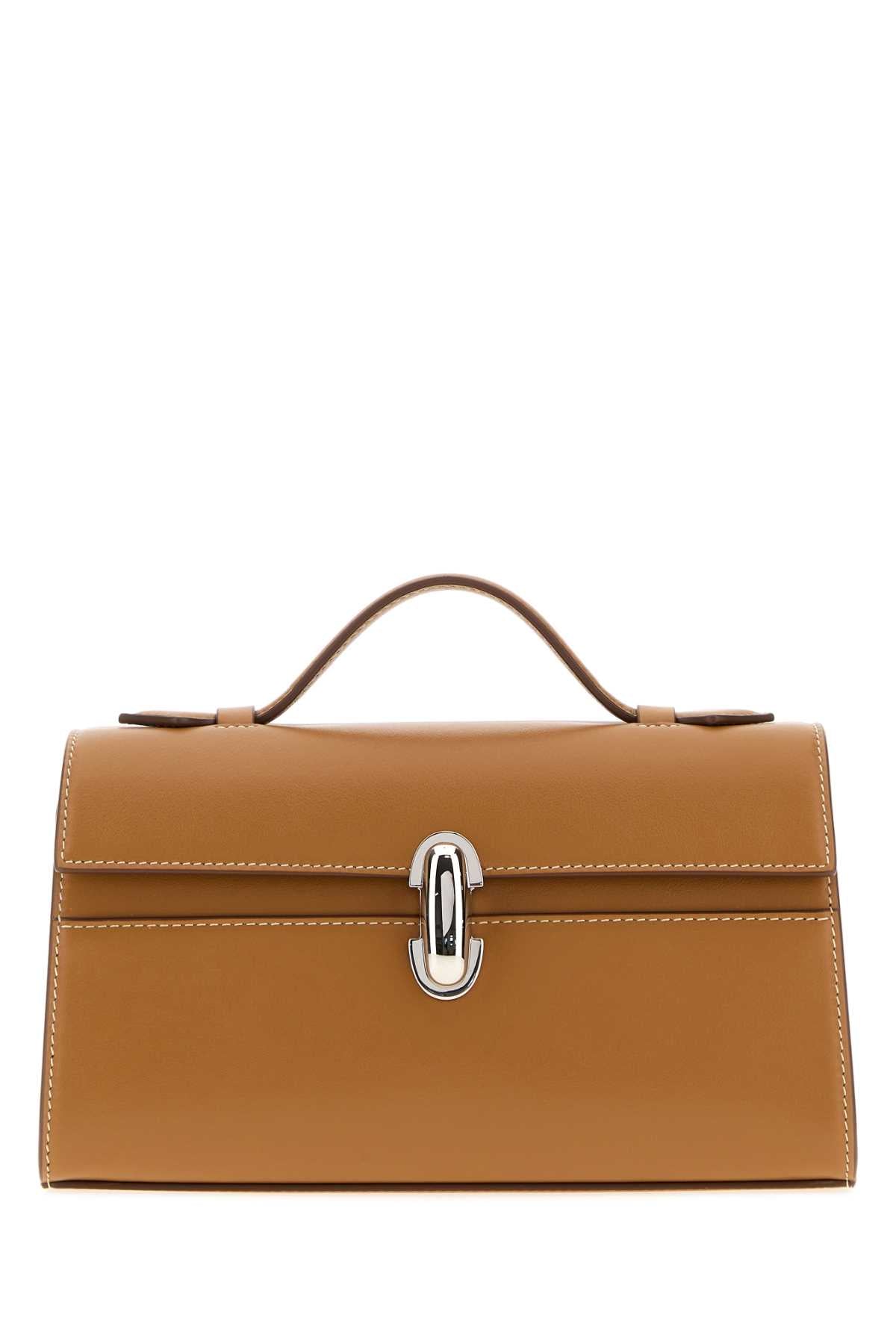 Savette Women Camel Leather Symmetry Handbag SAVETTE