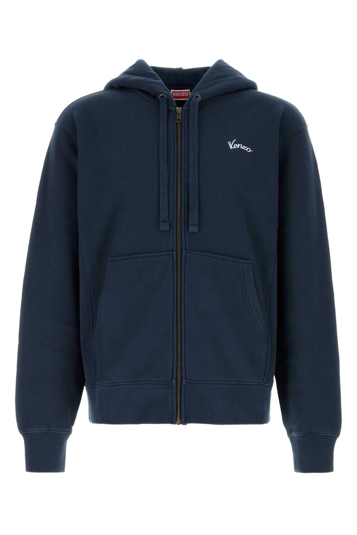 Kenzo Men Navy Blue Cotton Sweatshirt KENZO