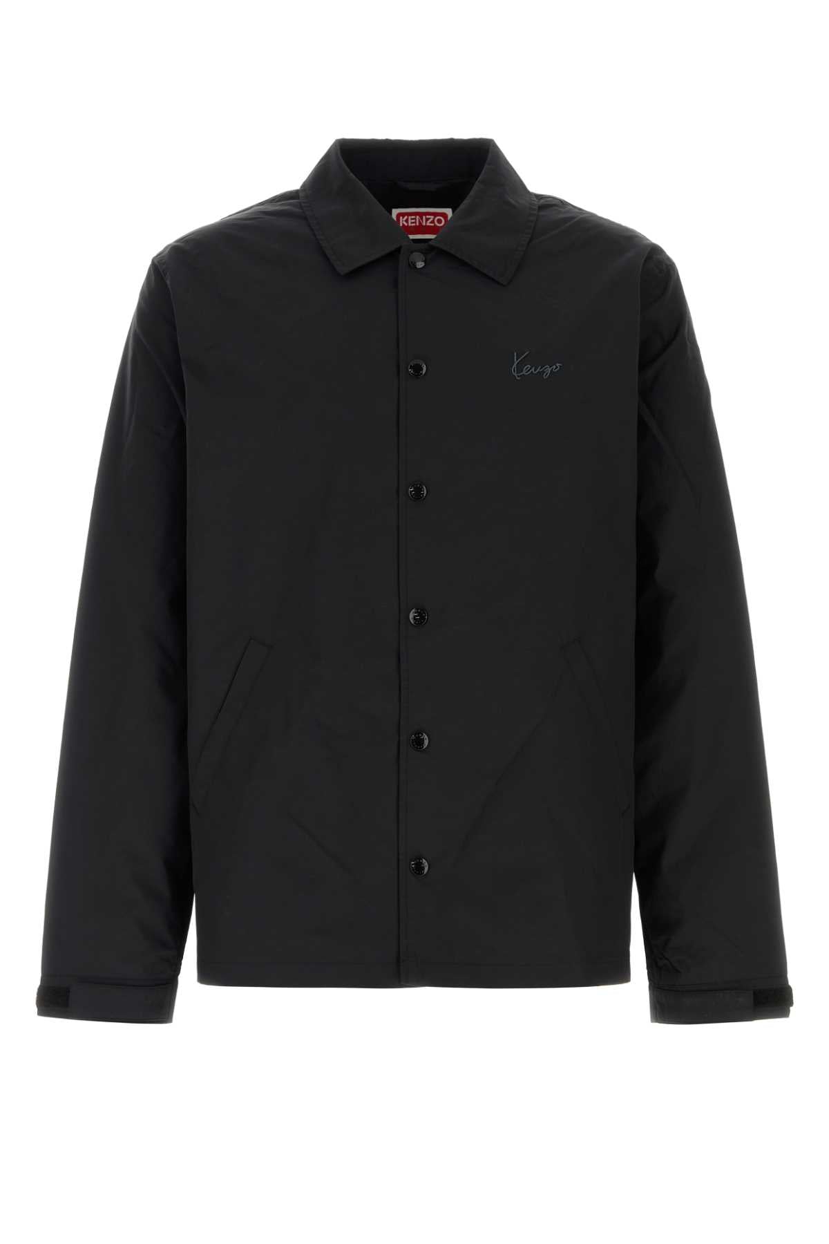 Kenzo Men Black Cotton Blend Jacket KENZO
