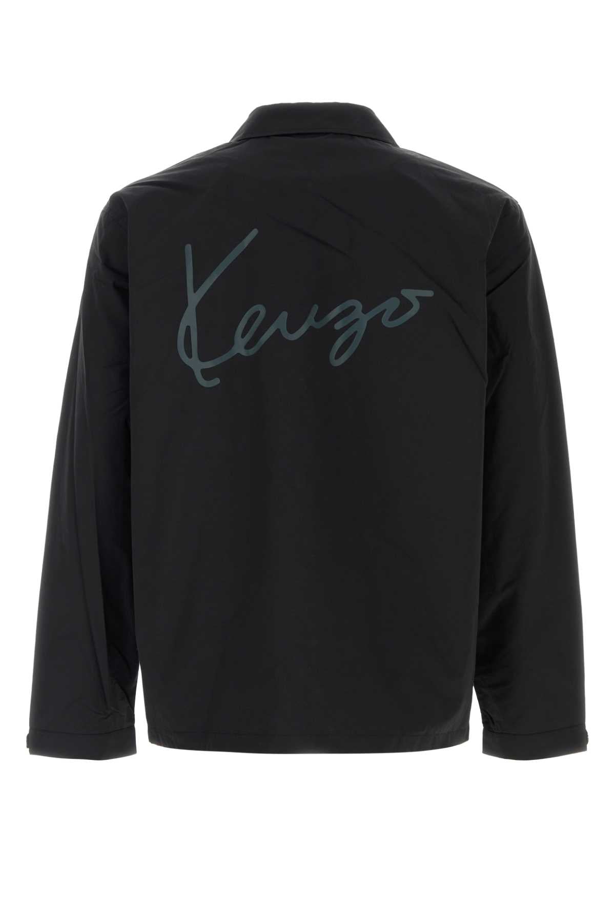 Kenzo Men Black Cotton Blend Jacket KENZO