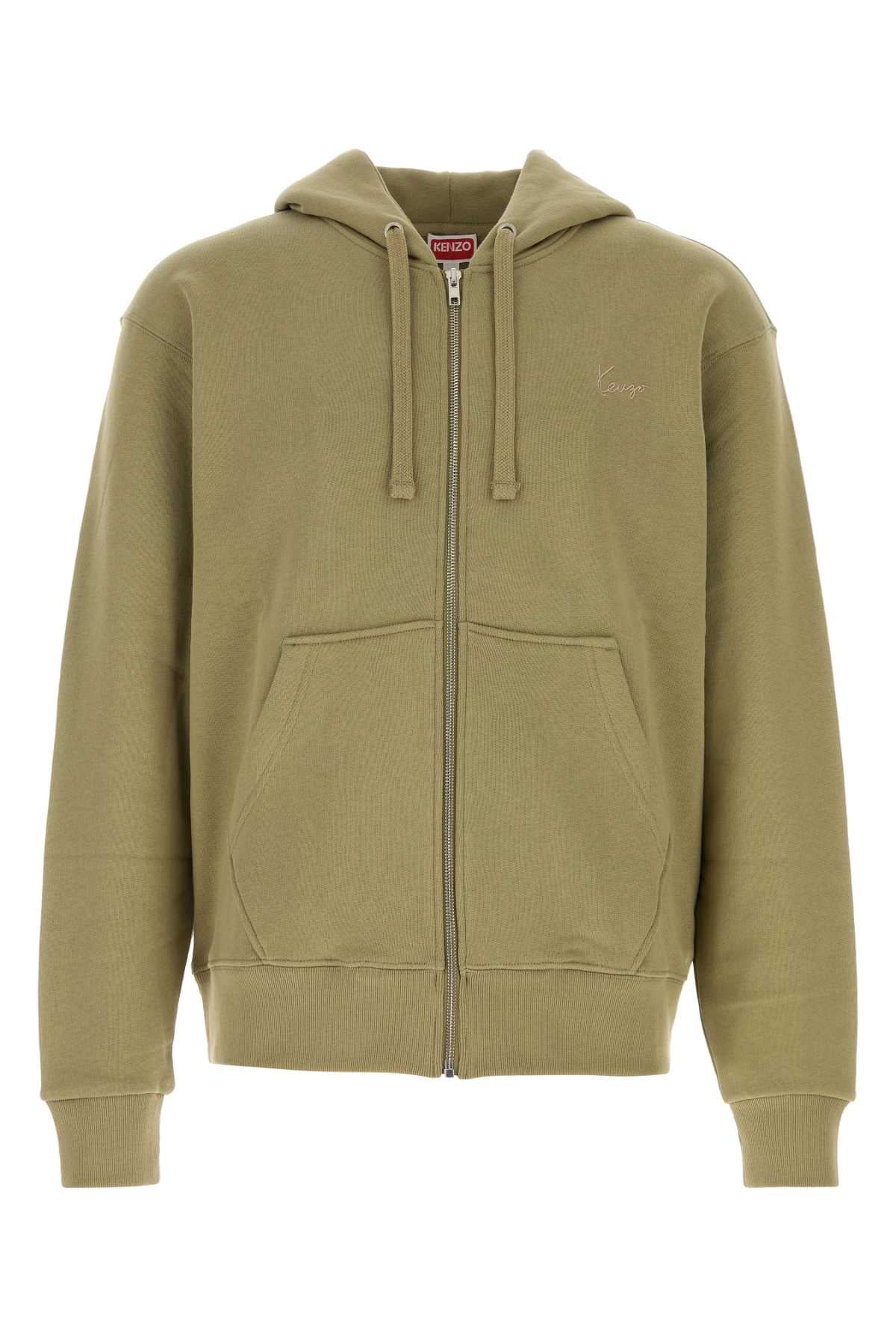 Kenzo Men Olive Green Cotton Sweatshirt KENZO
