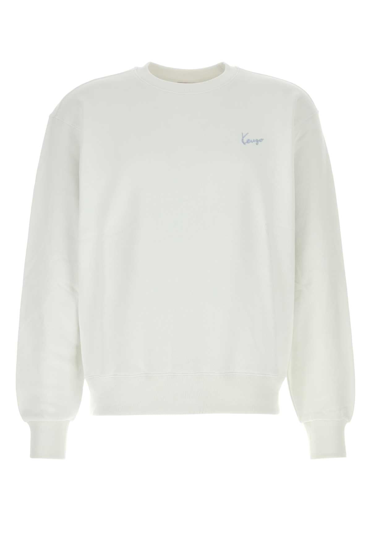 Kenzo Men White Cotton Sweatshirt KENZO