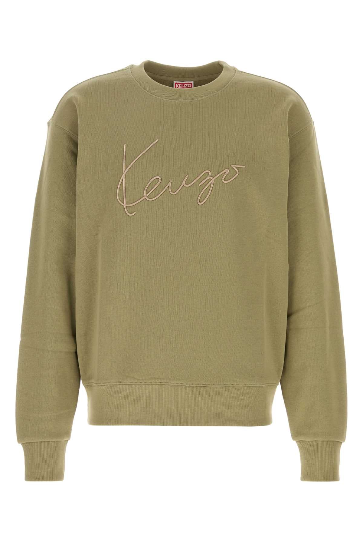 Kenzo Men Olive Green Cotton Sweatshirt KENZO
