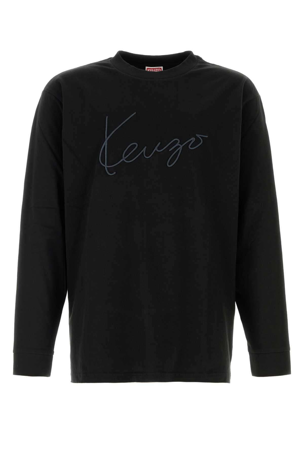 Kenzo Men Black Cotton T-Shirt KENZO