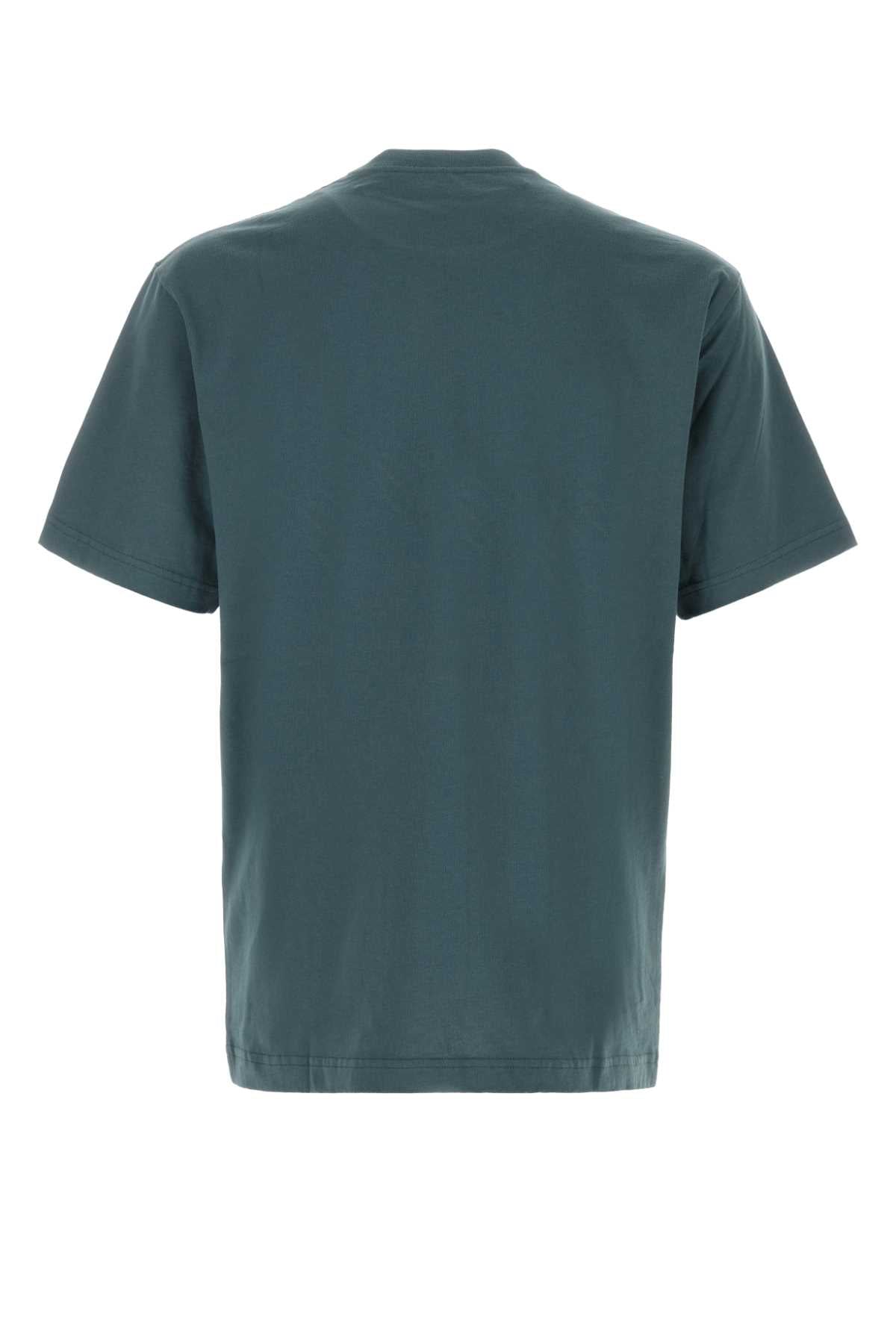 Kenzo Men Air Force Blue Cotton T-Shirt KENZO