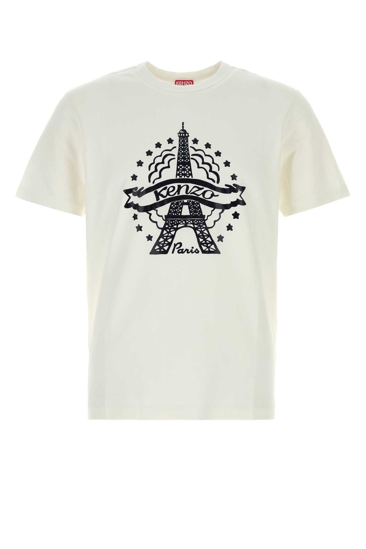Kenzo Men White Cotton T-Shirt KENZO