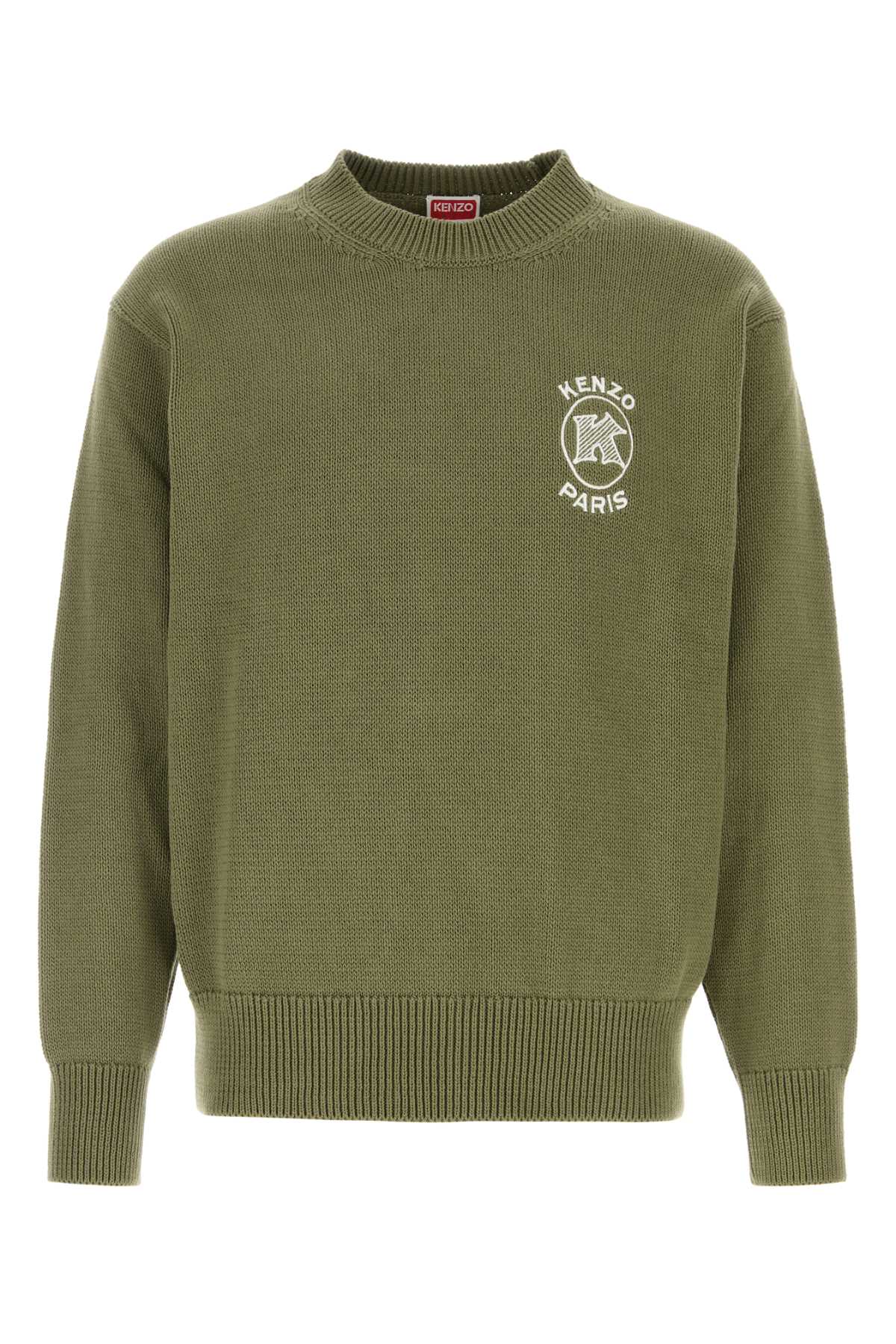 Kenzo Men Olive Green Cotton Sweater KENZO