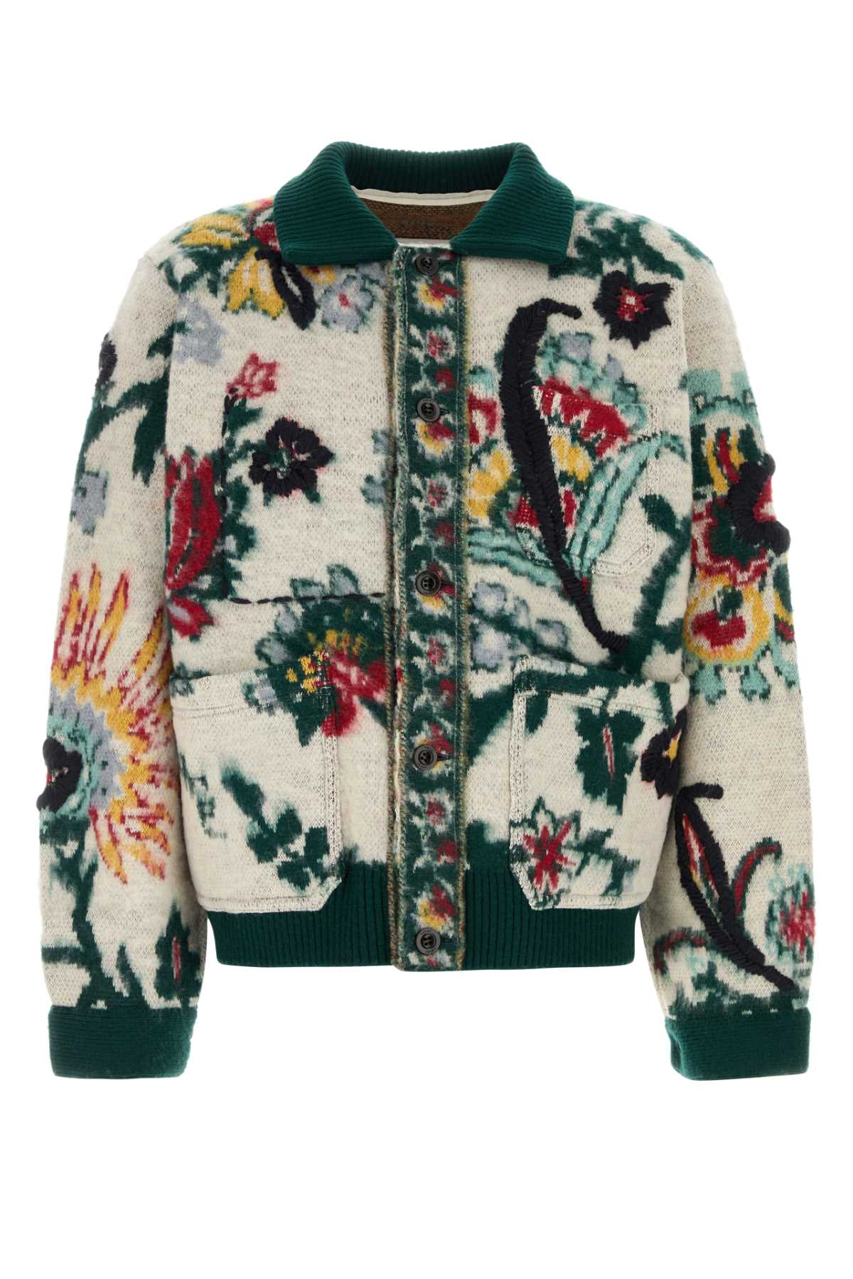 Sacai Men Embroidered Wool Sweater SACAI