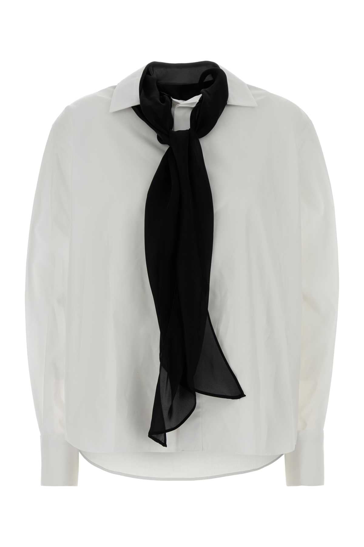 Sacai Women White Poplin Shirt SACAI