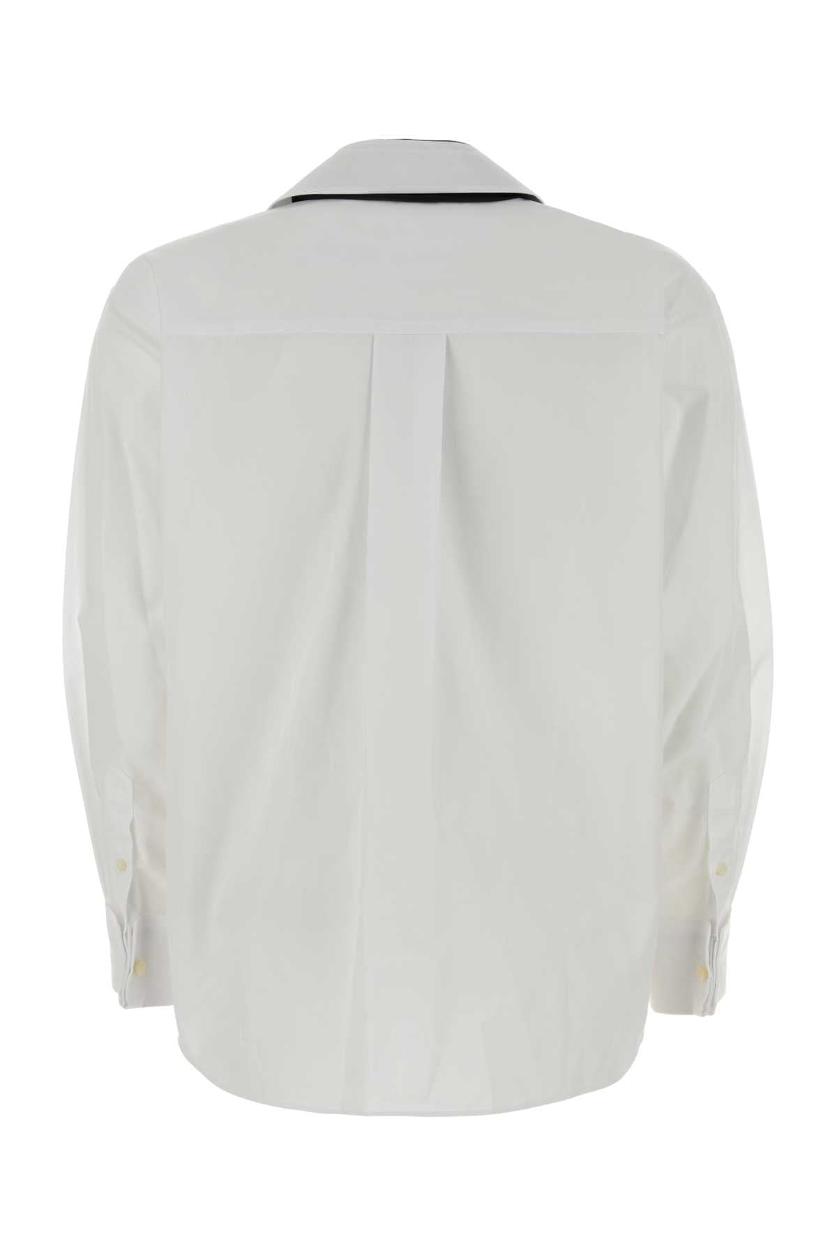 Sacai Women White Poplin Shirt SACAI