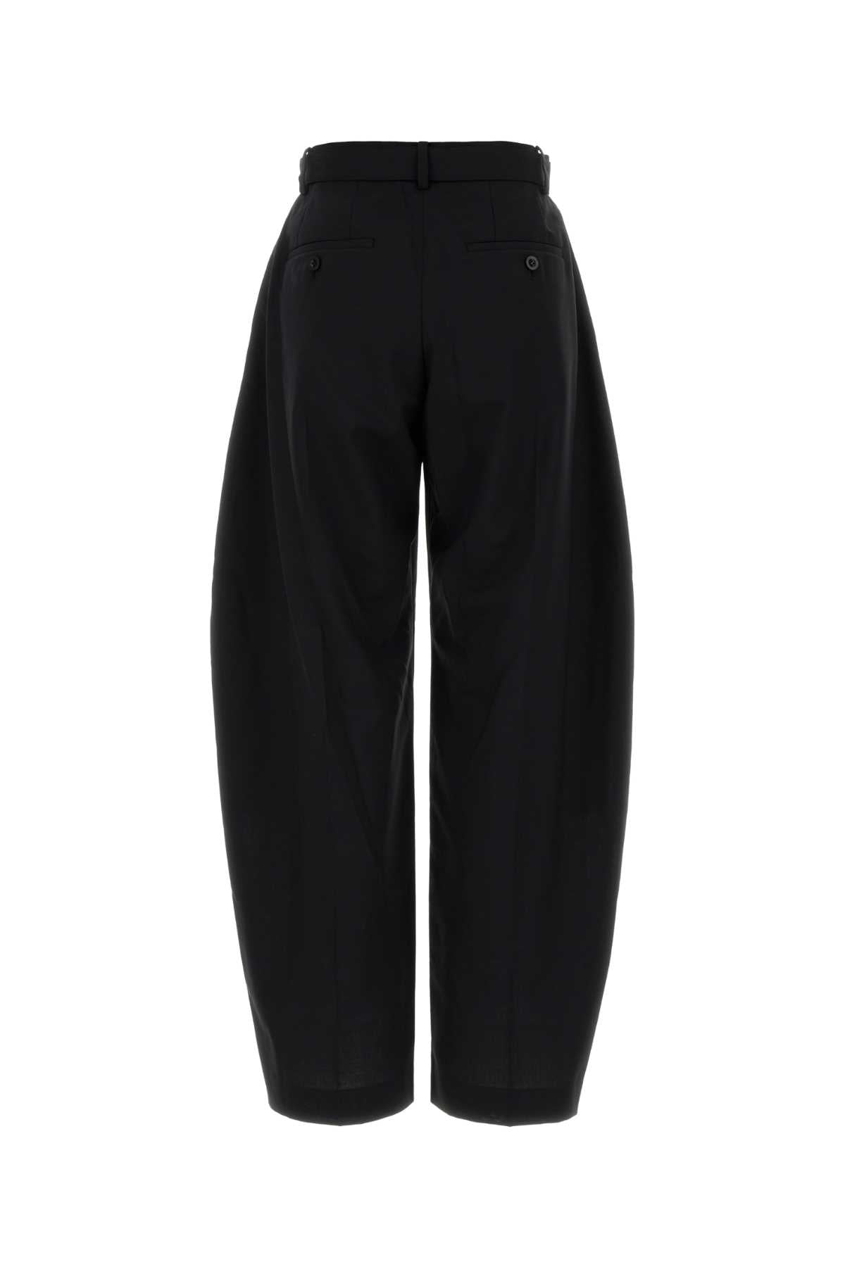 Sacai Women Black Twill Wide-Leg Pant SACAI