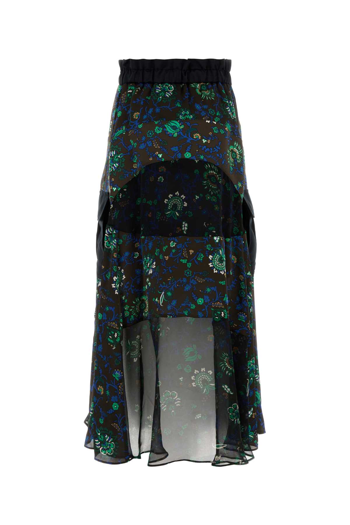 Sacai Women Printed Crepe Skirt SACAI