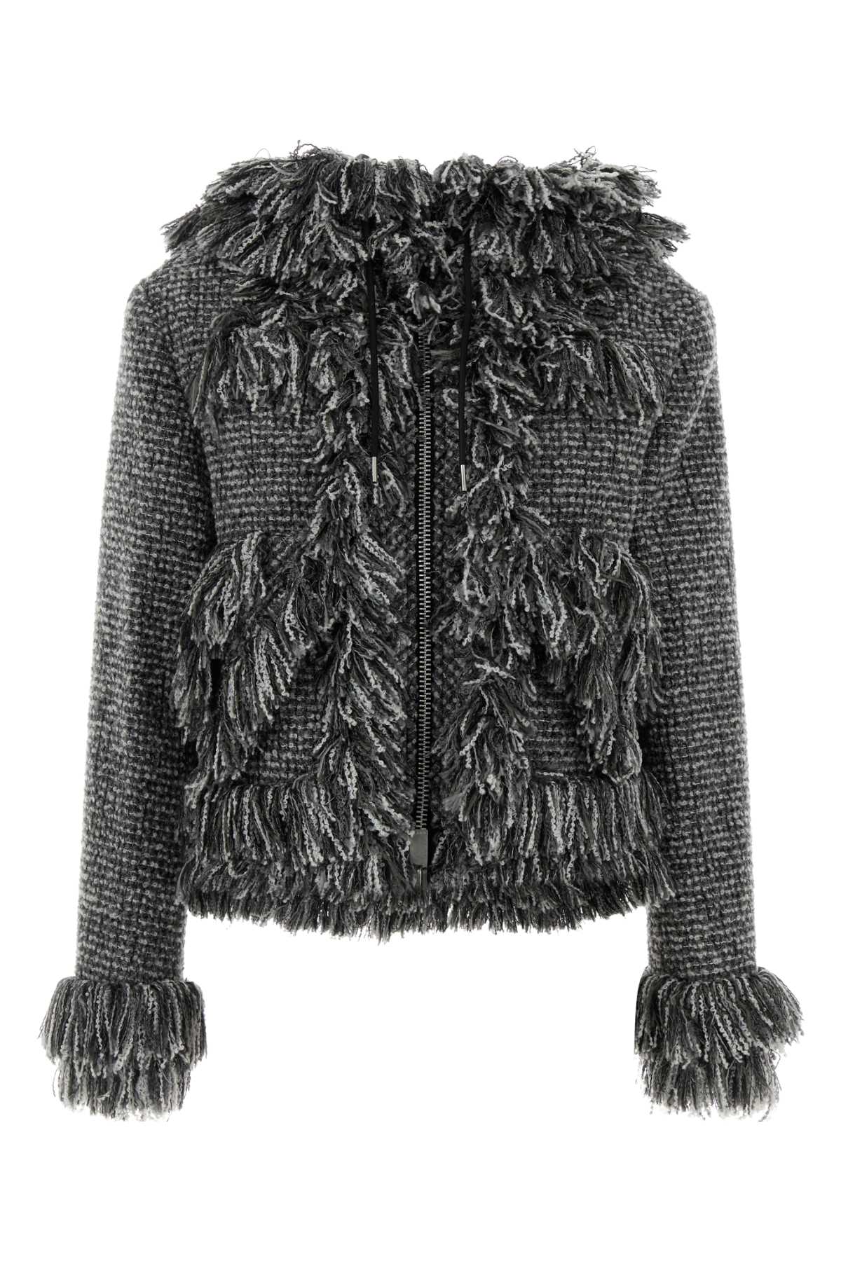 Sacai Women Multicolor Tweed Jacket SACAI