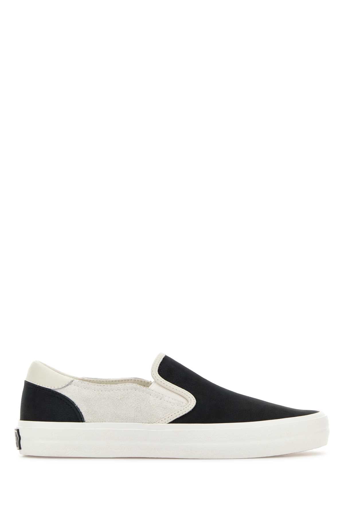 Amiri Men Black Leather Laguna Slip Ons AMIRI