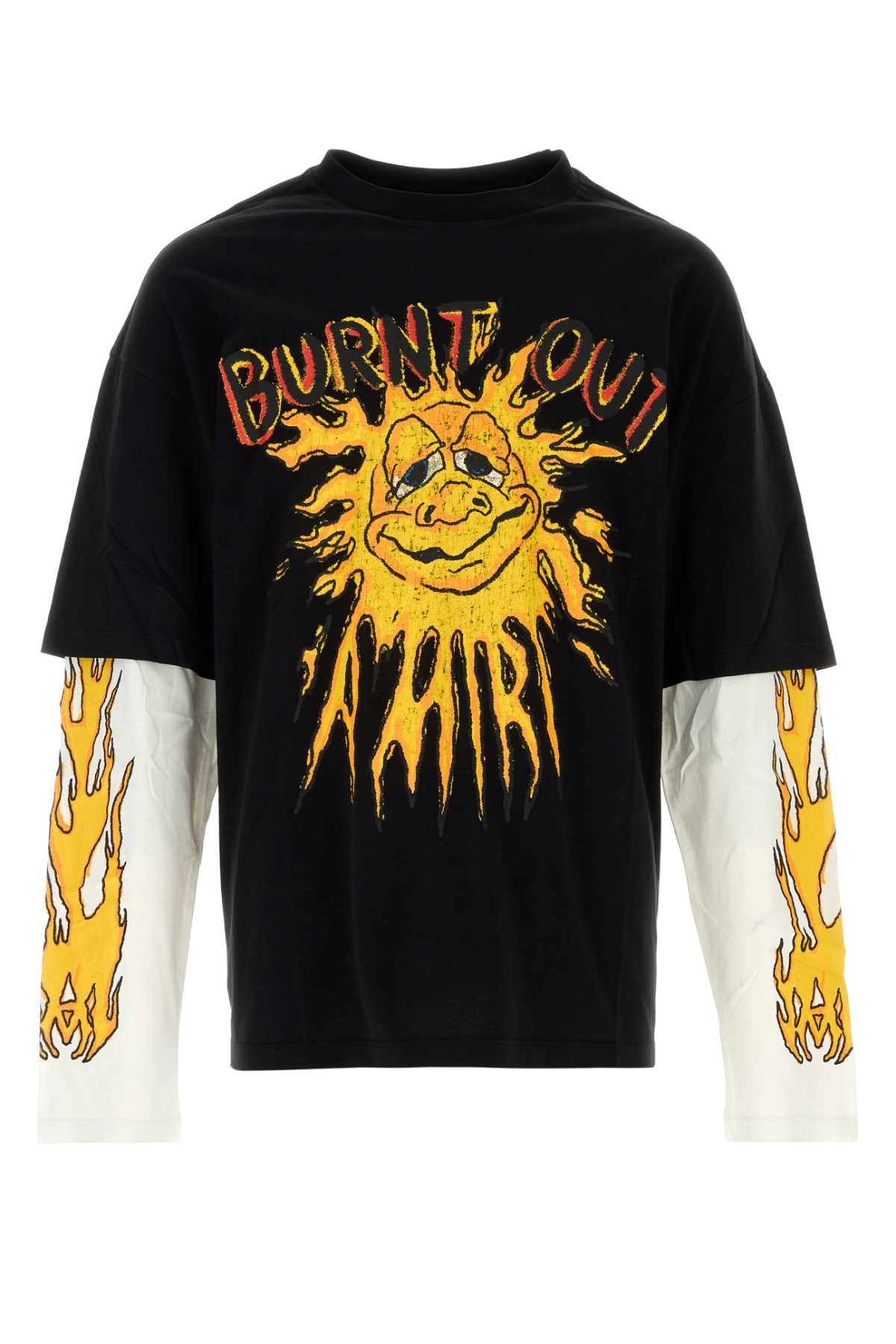 Amiri Men Burnt Out Lj Dbl Sleeve Tee AMIRI