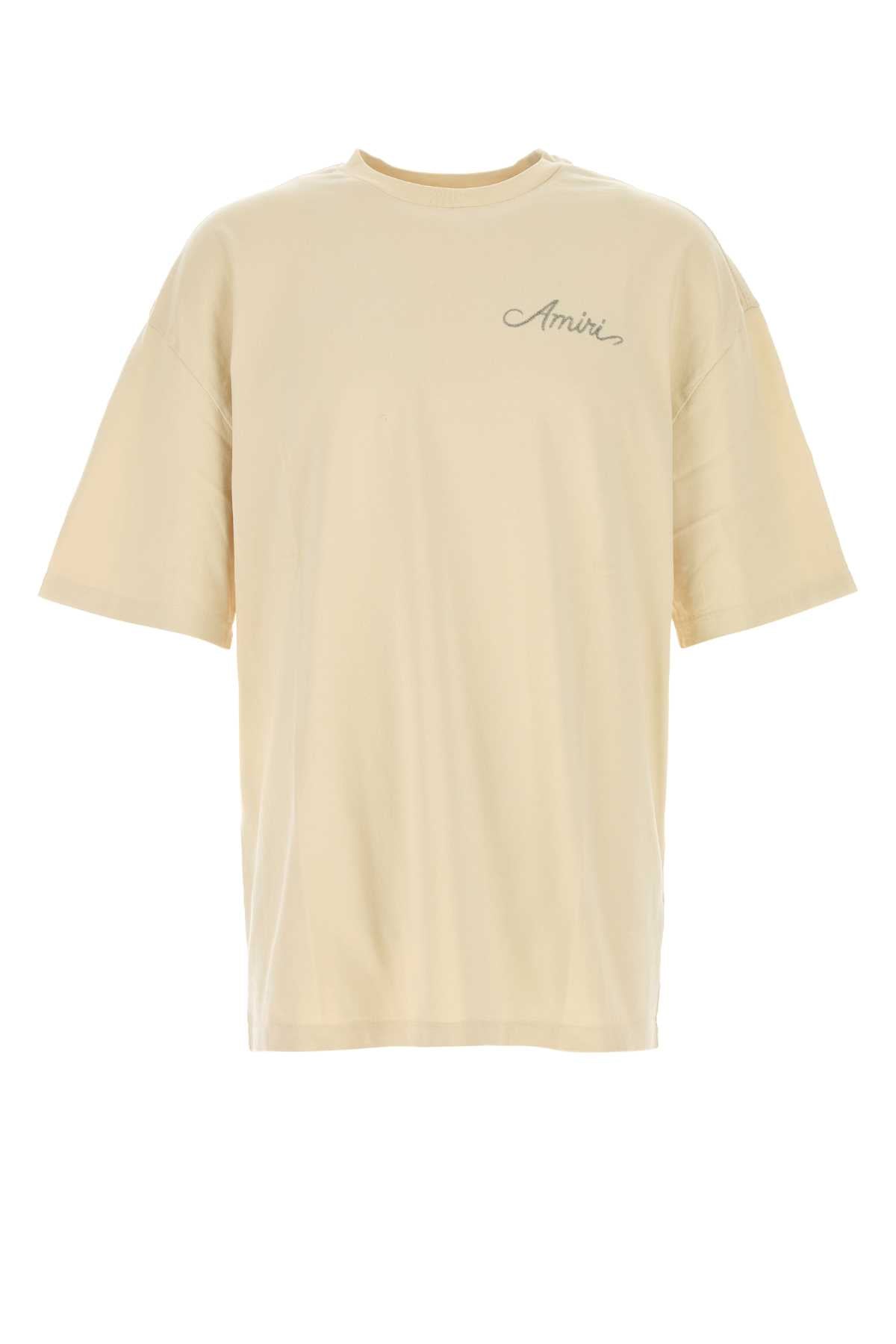 Amiri Men Sand Cotton Oversize T-Shirt AMIRI