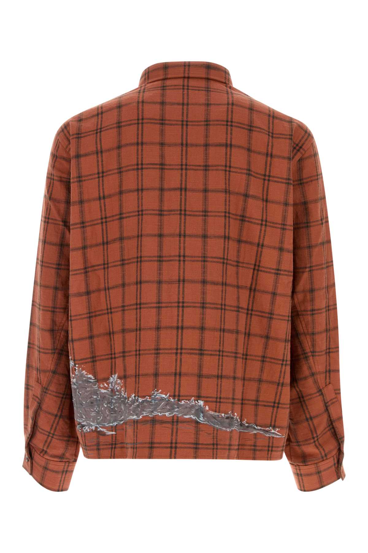 Amiri Men Embroidered Flannel Shirt AMIRI