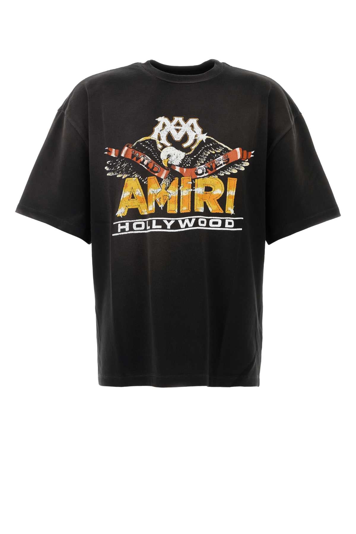 Amiri Men Black Cotton Oversize T-Shirt AMIRI