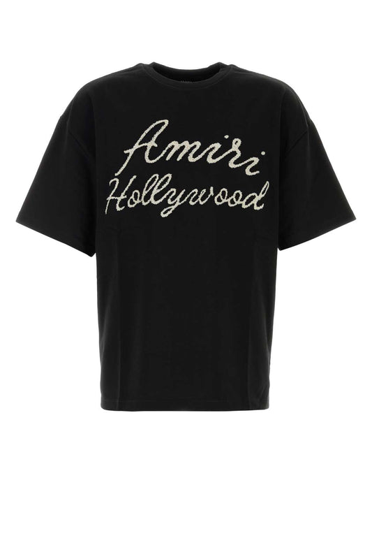 Amiri Men Black Cotton T-Shirt AMIRI
