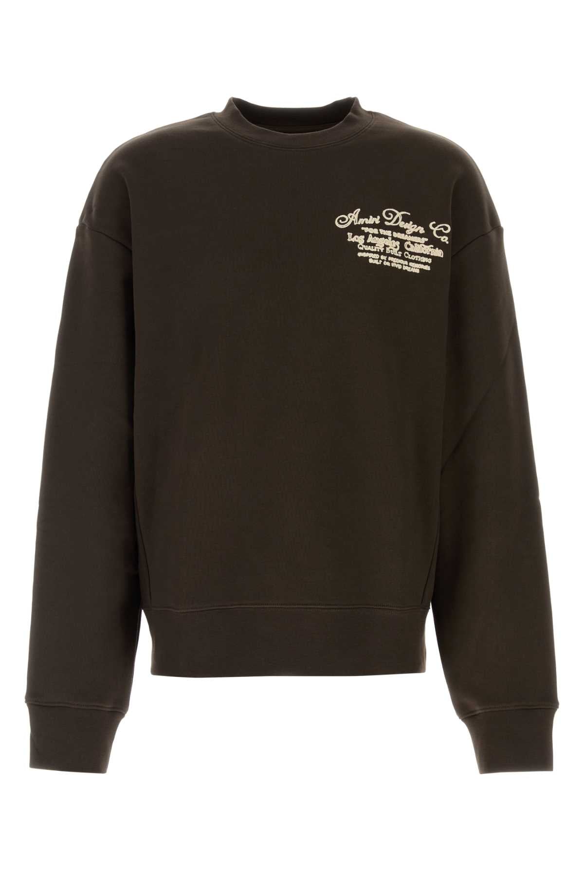 Amiri Men Brown Cotton Sweatshirt AMIRI