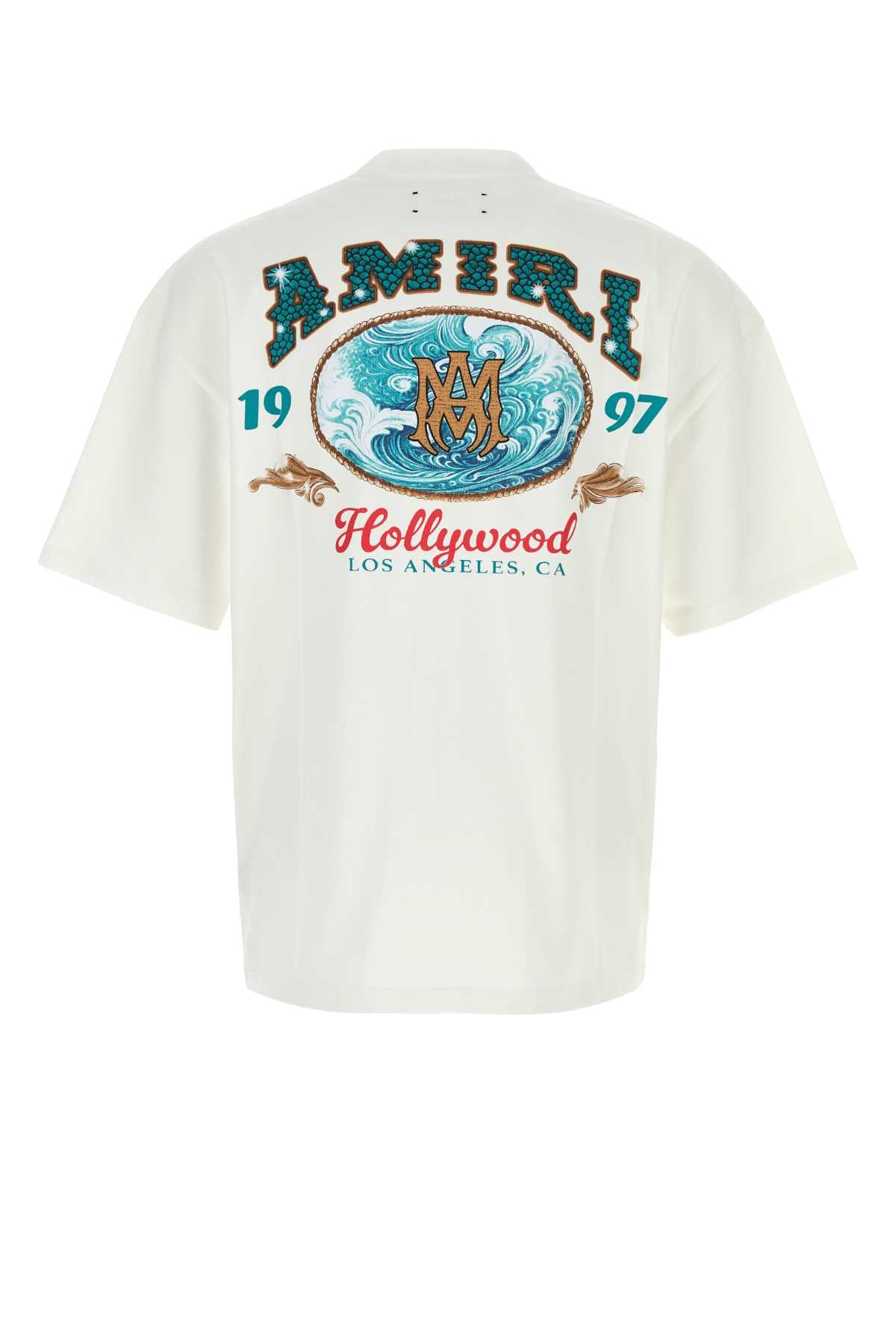 Amiri Men White Cotton Oversize T-Shirt AMIRI