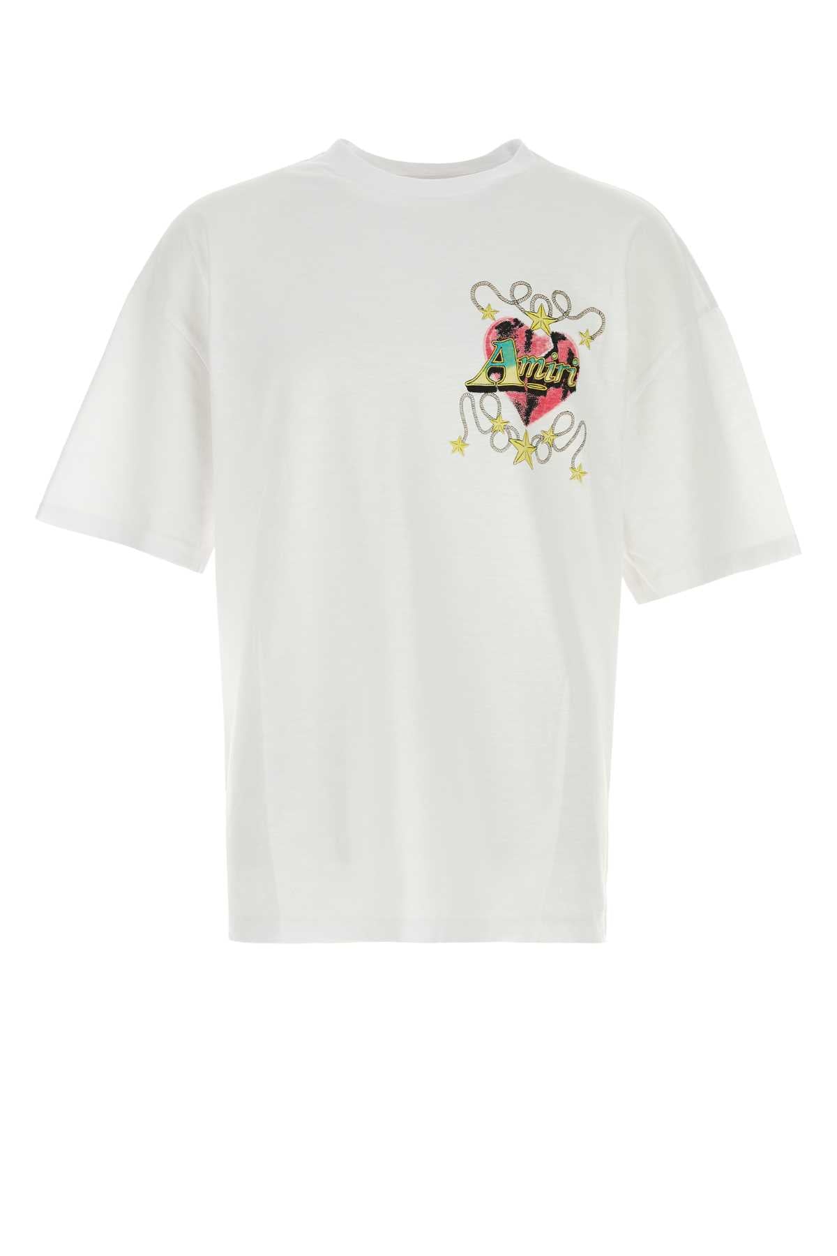 Amiri Men White Cotton Oversize T-Shirt