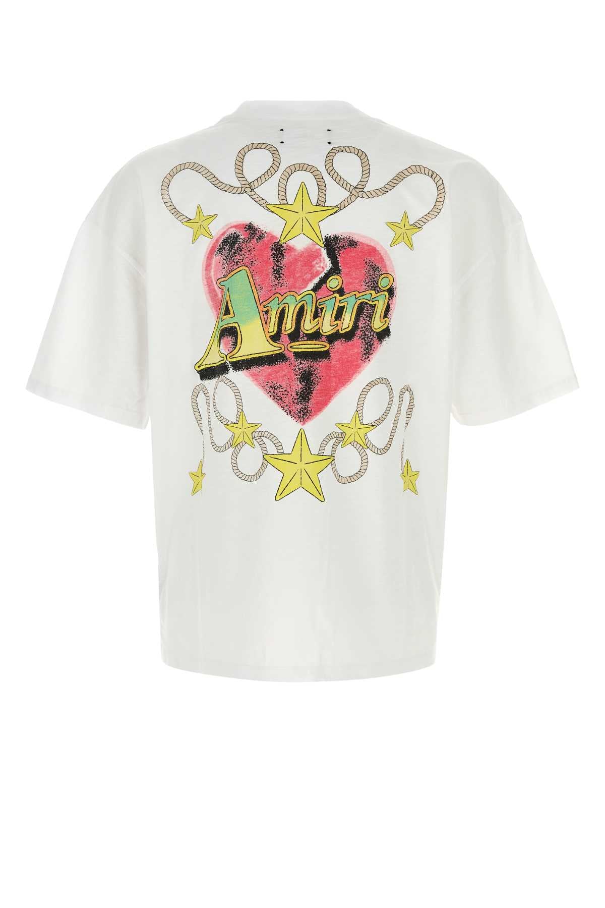 Amiri Men White Cotton Oversize T-Shirt