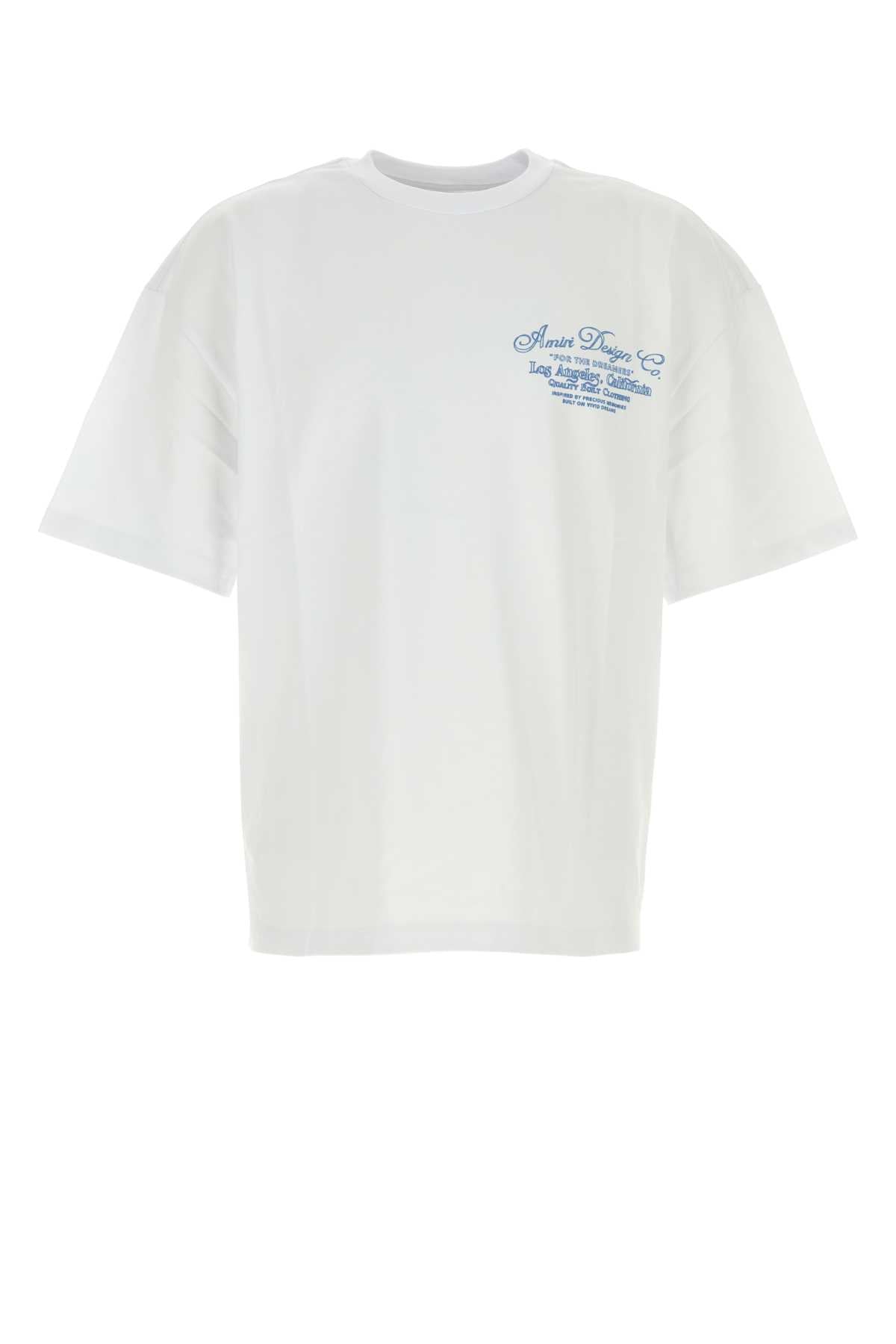 Amiri Men White Cotton Oversize T-Shirt AMIRI