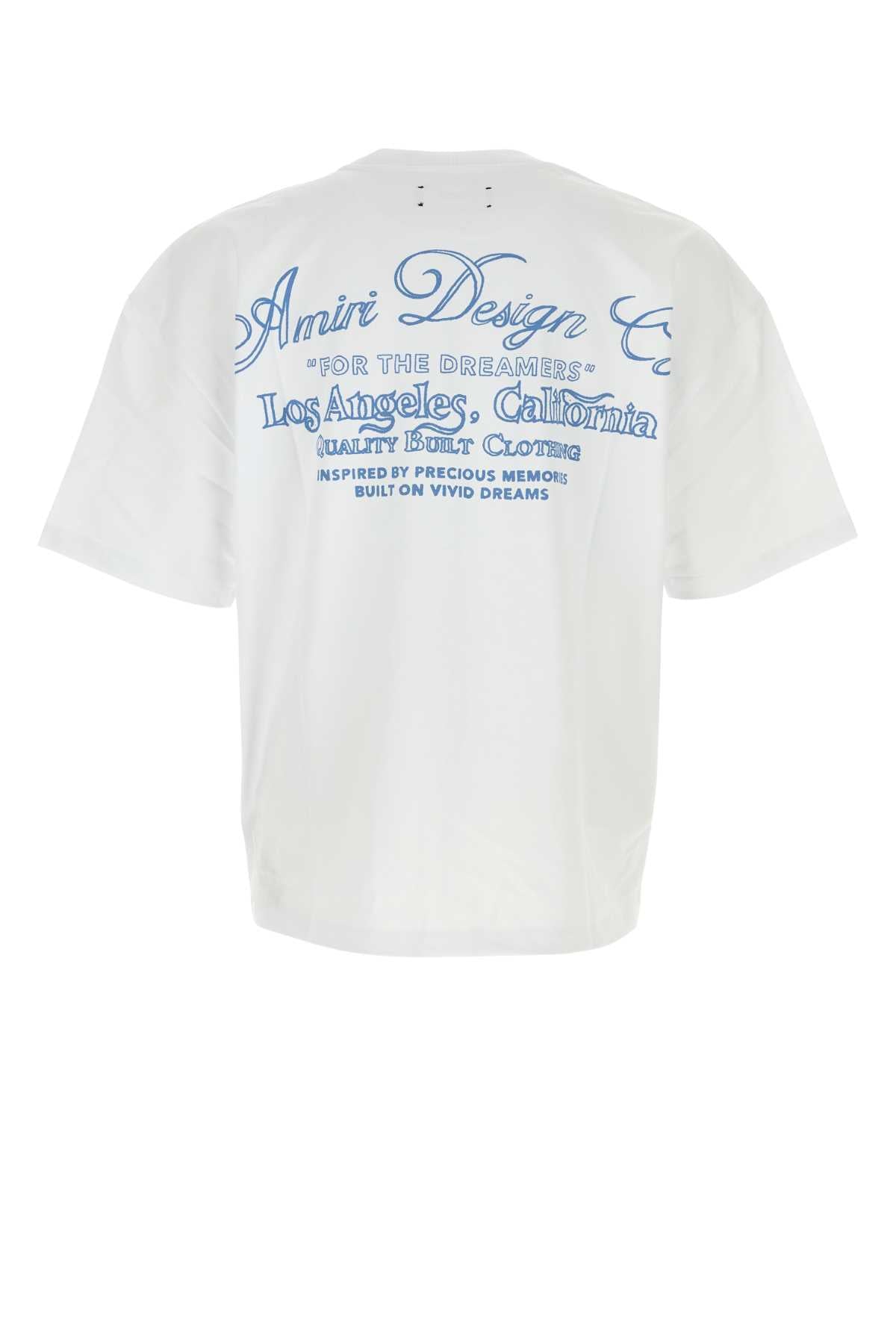 Amiri Men White Cotton Oversize T-Shirt AMIRI