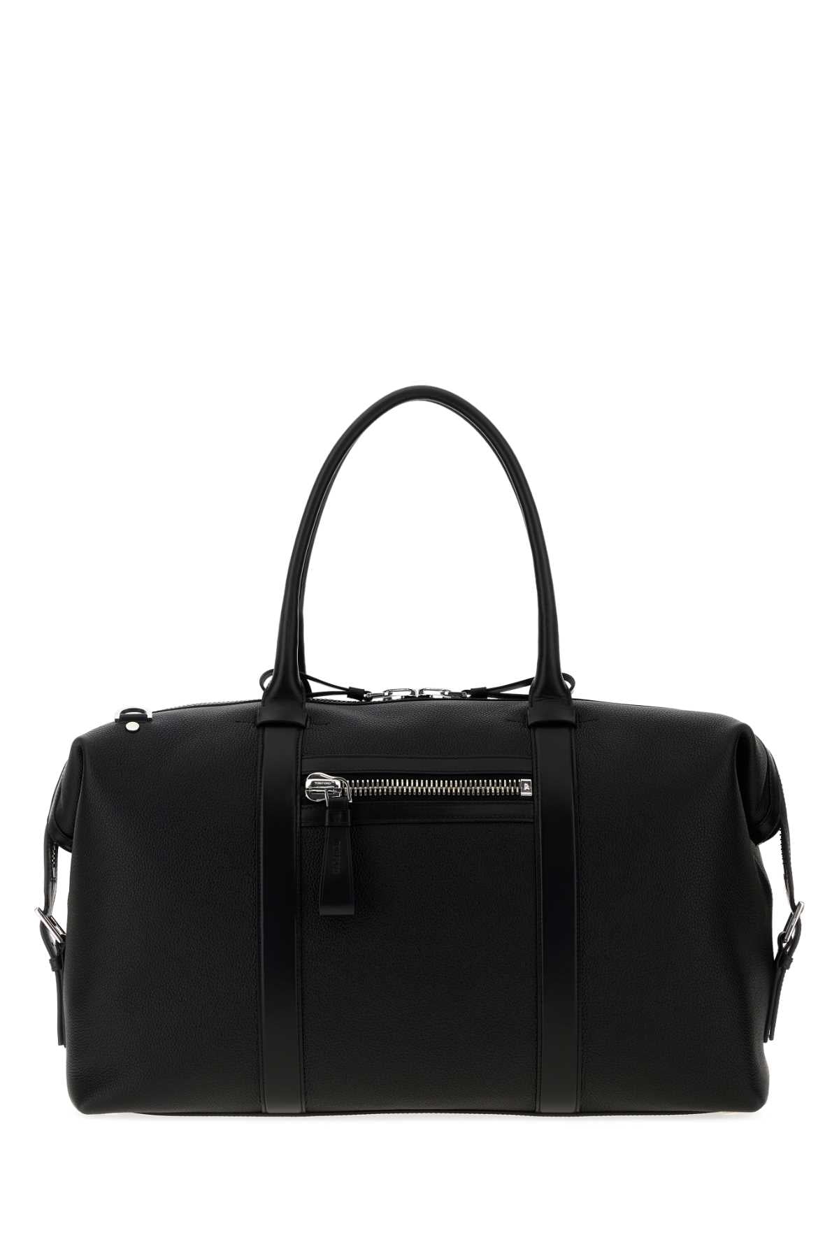Tom Ford Men Black Leather Travel Bag TOM FORD