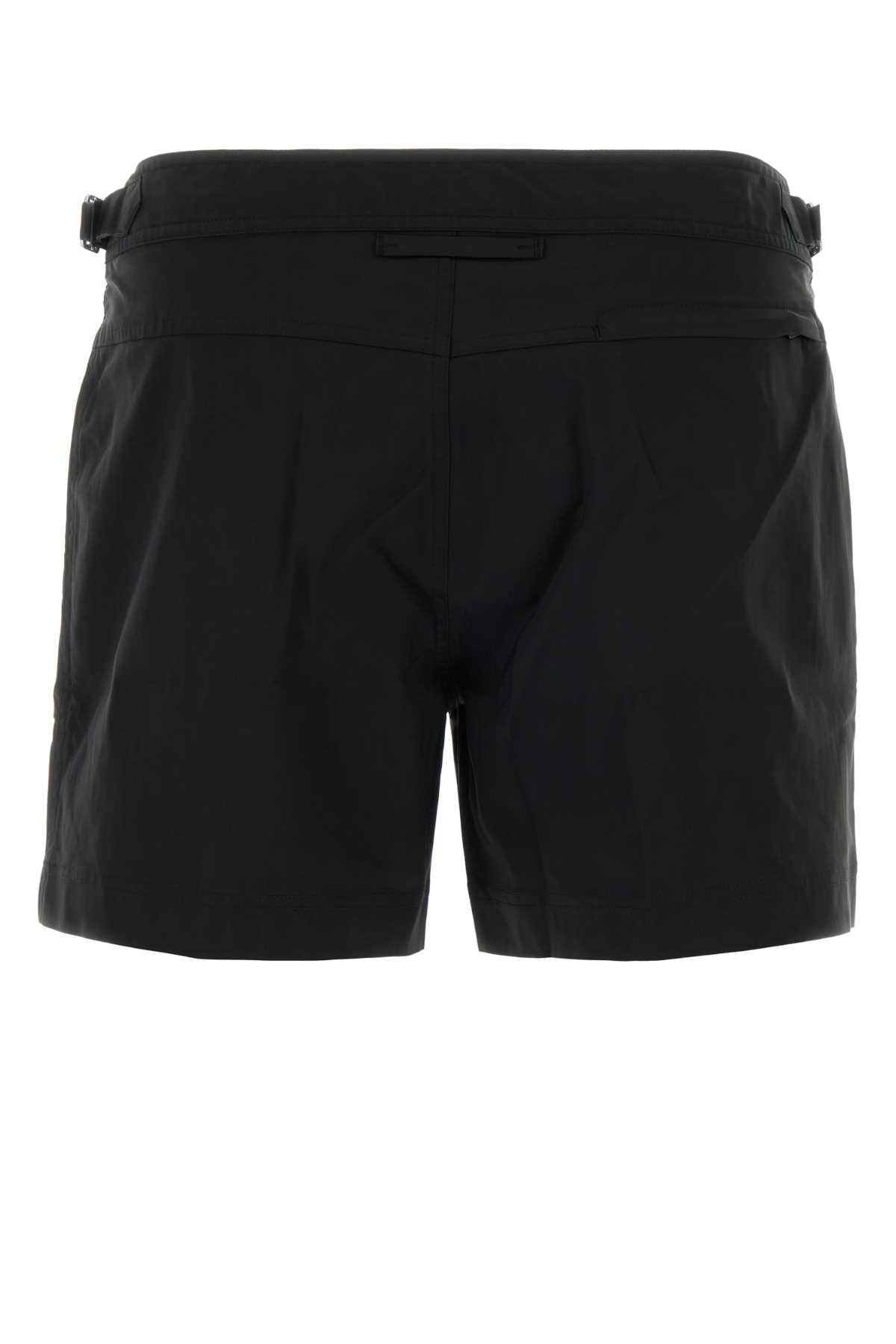 Tom Ford Men Black Polyester Swimming Shorts TOM FORD