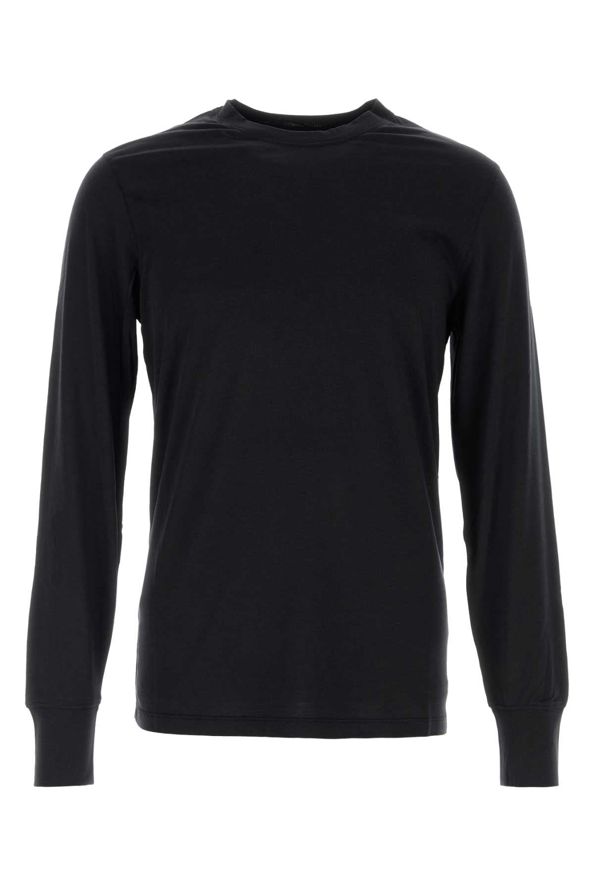 Tom Ford Men Black Lyocell Blend T-Shirt TOM FORD