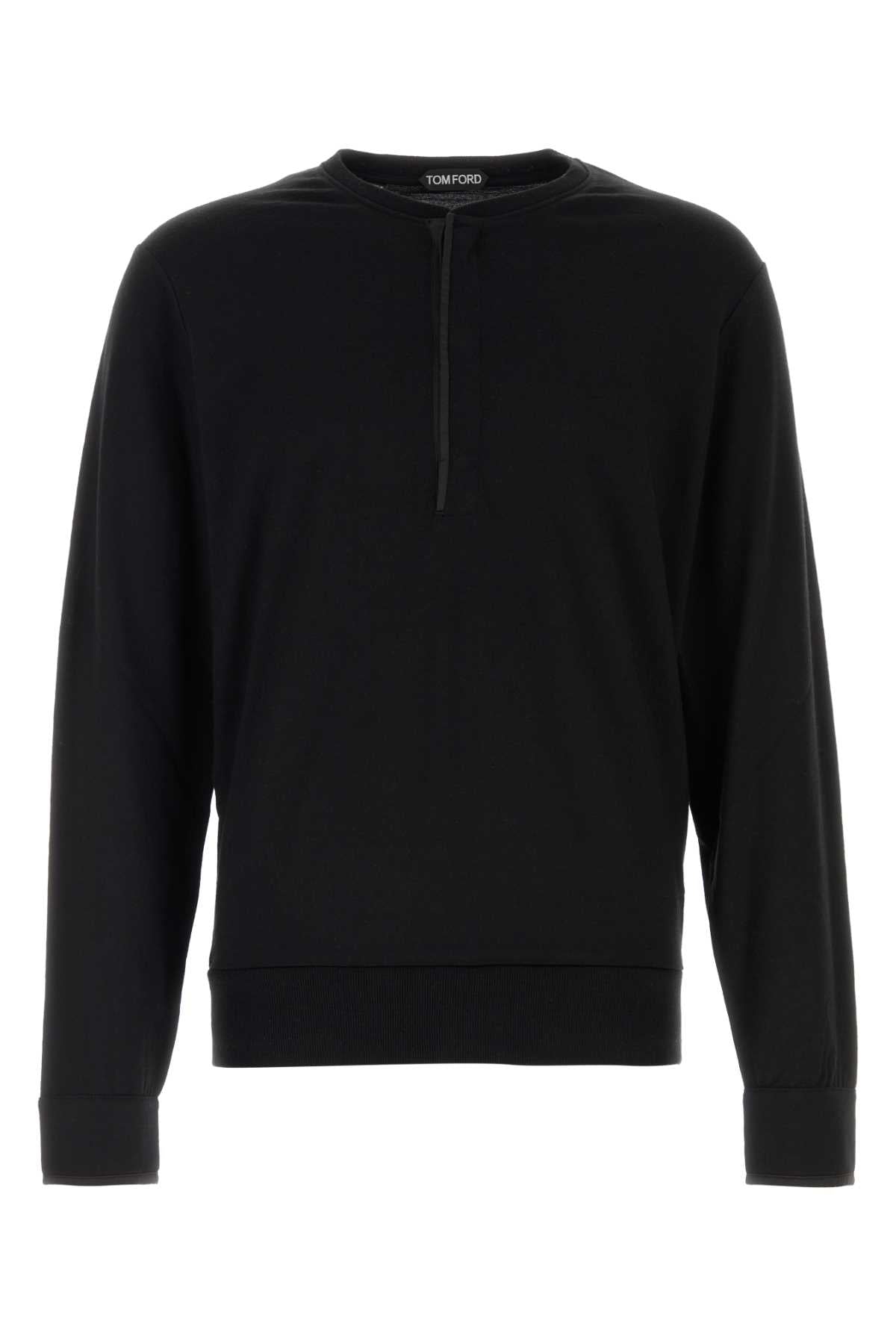 Tom Ford Men Black Wool Blend Sweater TOM FORD