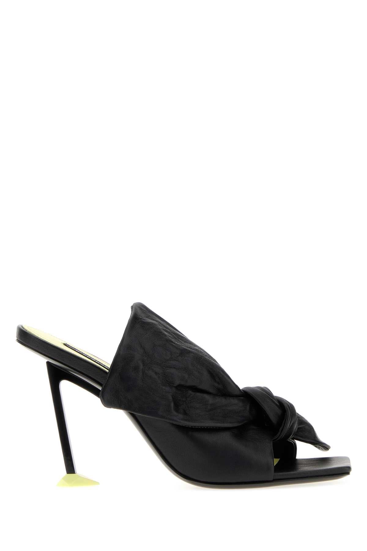 Givenchy Women Black Leather Boudoir Mules GIVENCHY
