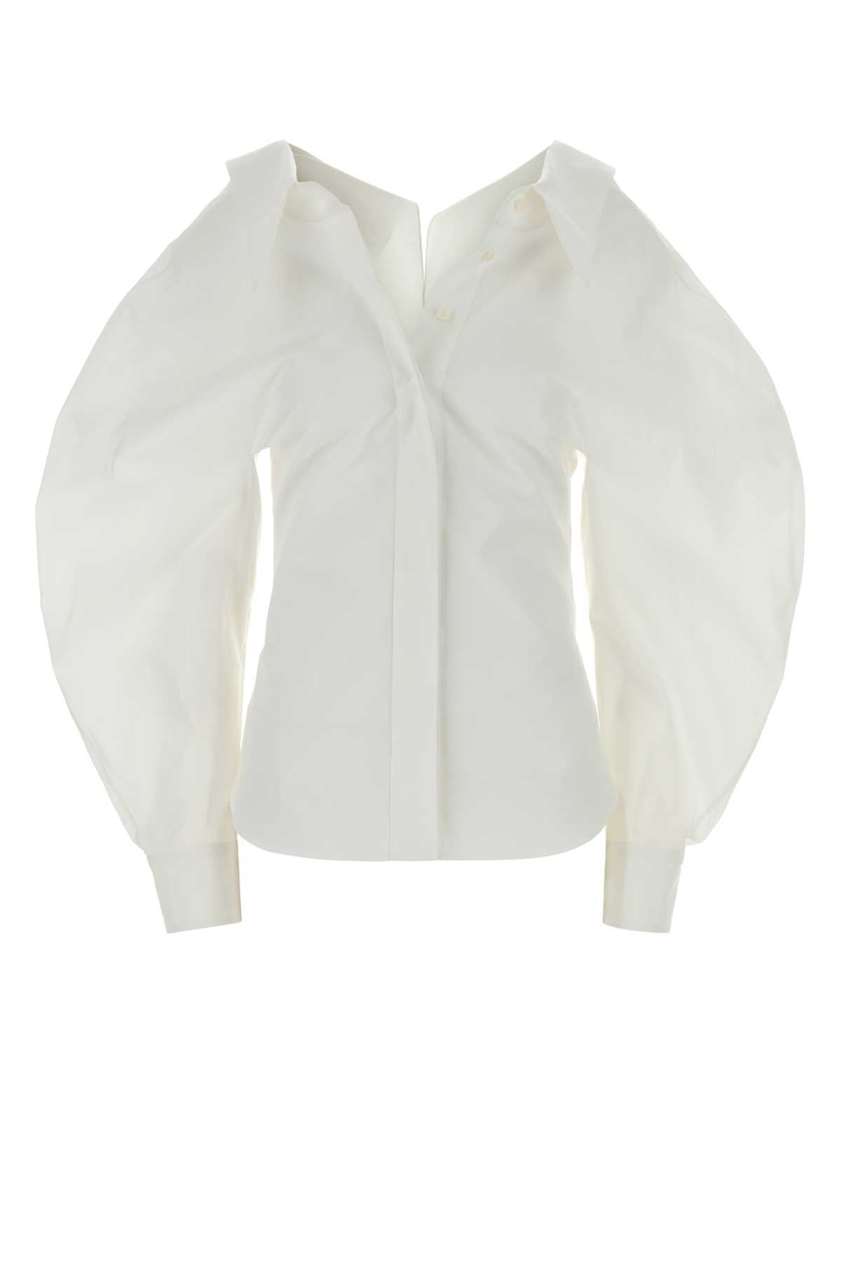 Givenchy Women White Poplin Shirt GIVENCHY