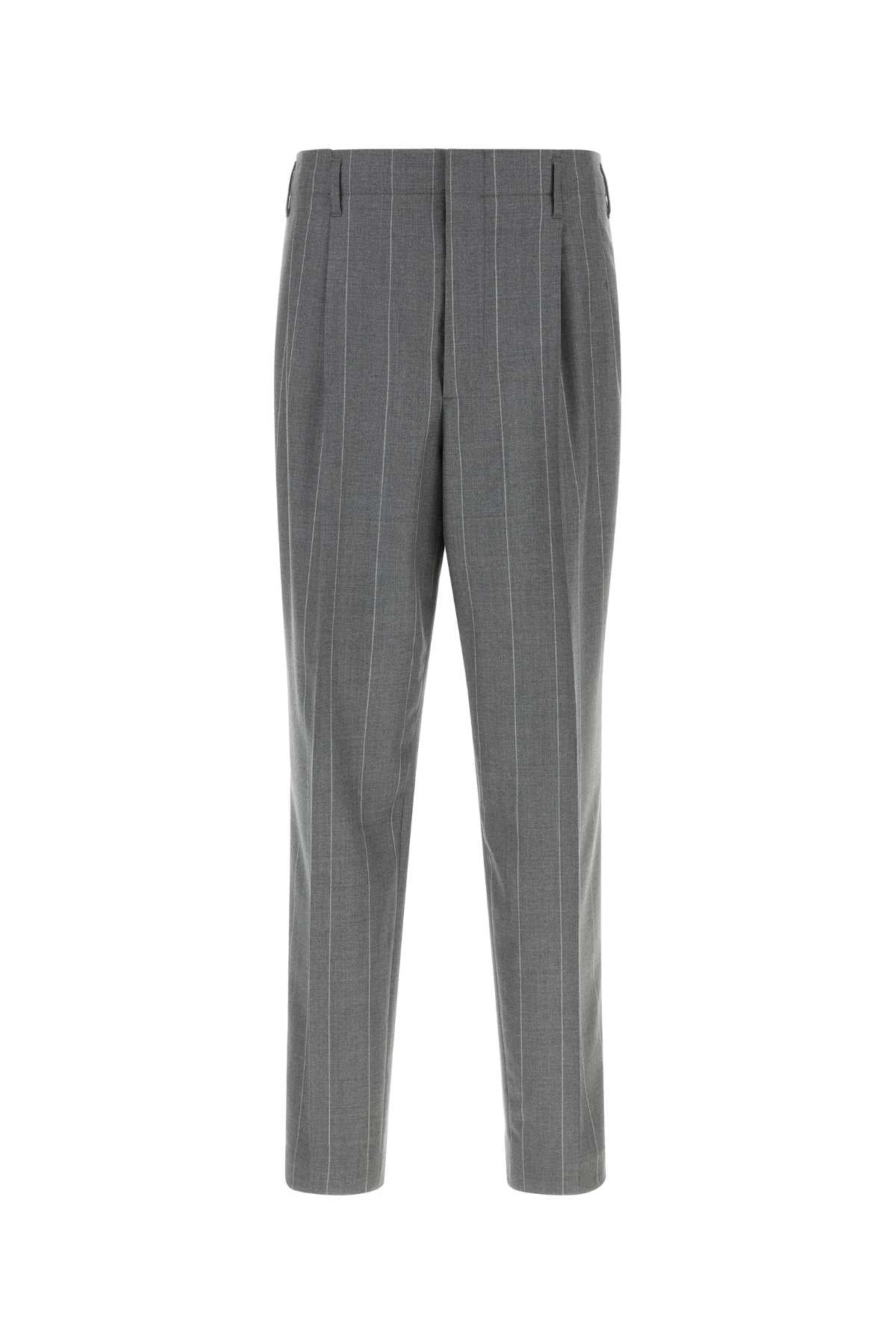 Brunello Cucinelli Men Embroidered Cotton Pant BRUNELLO CUCINELLI